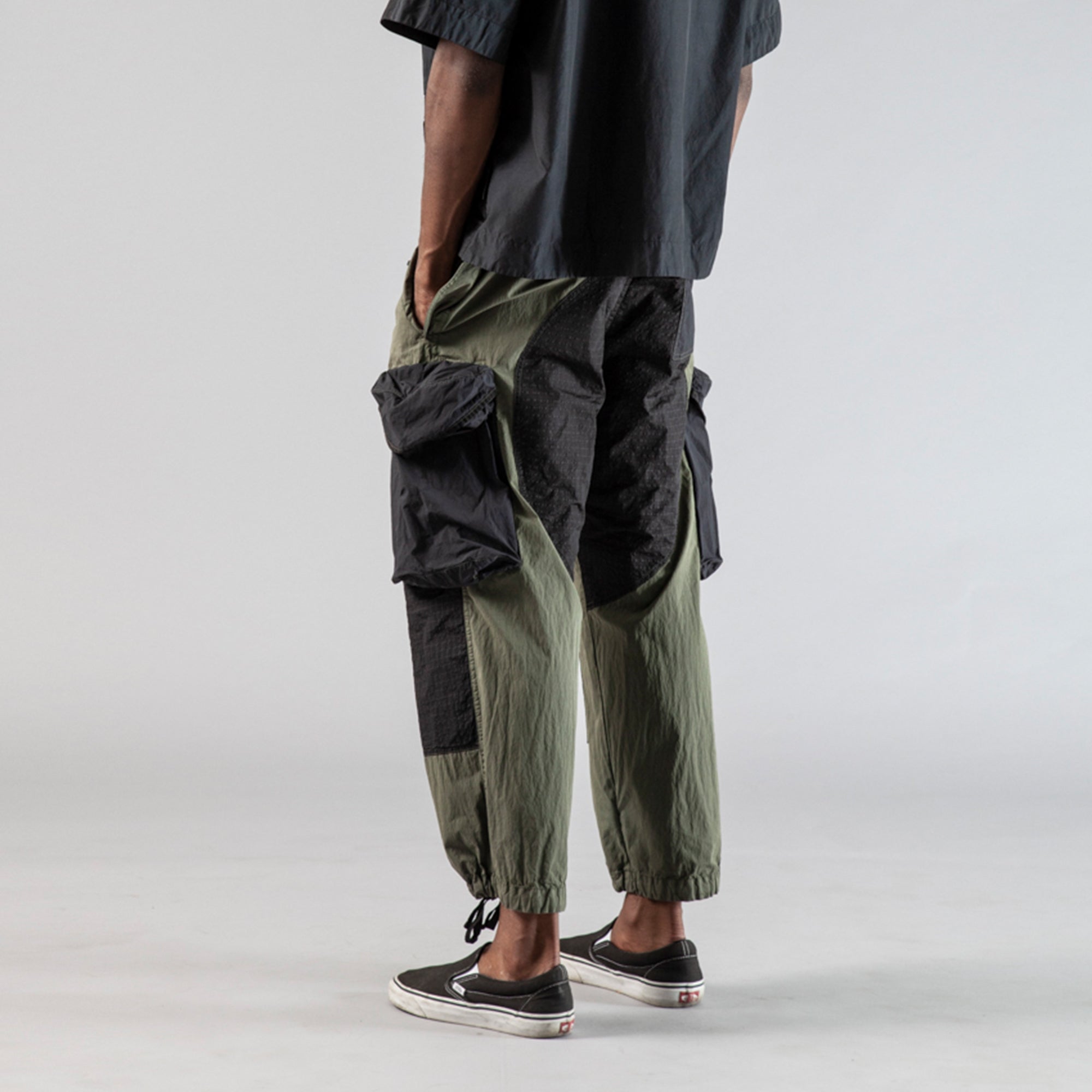 Nemen Mens Cargo Overpants 'Black'