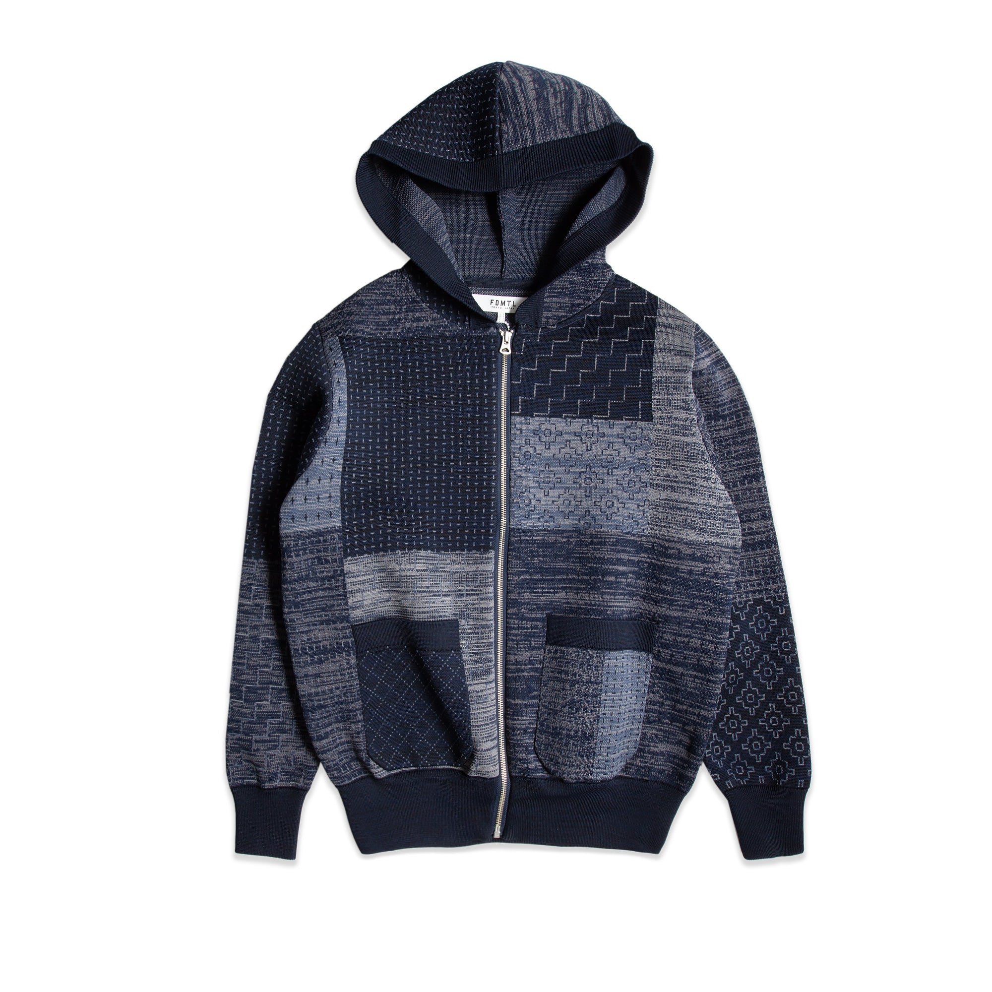 FDMTL Mens Jog Patchwork Parka Jacket