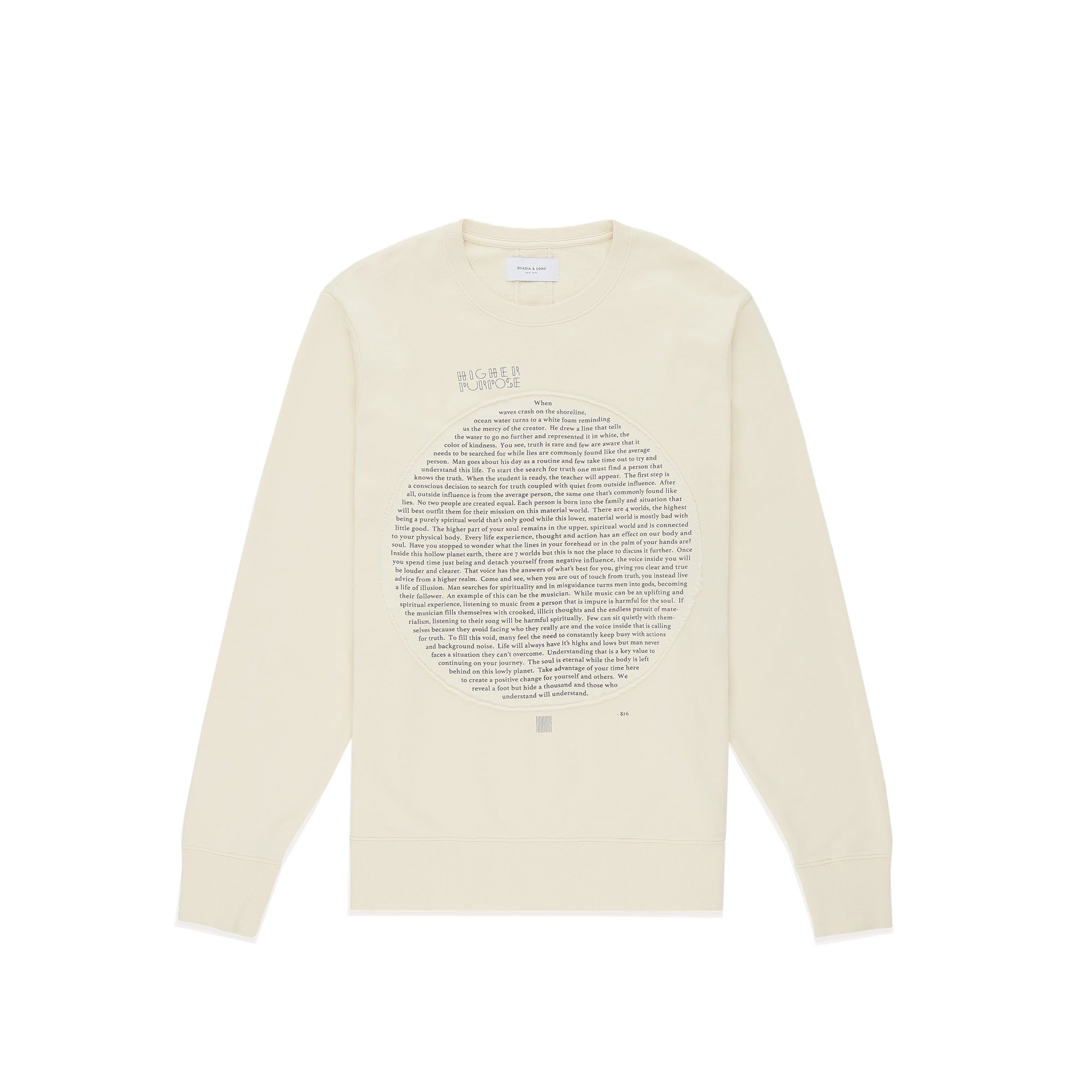 Ovadia & Sons Higher Purpose Crewneck Sweatshirt [P19149-10302]