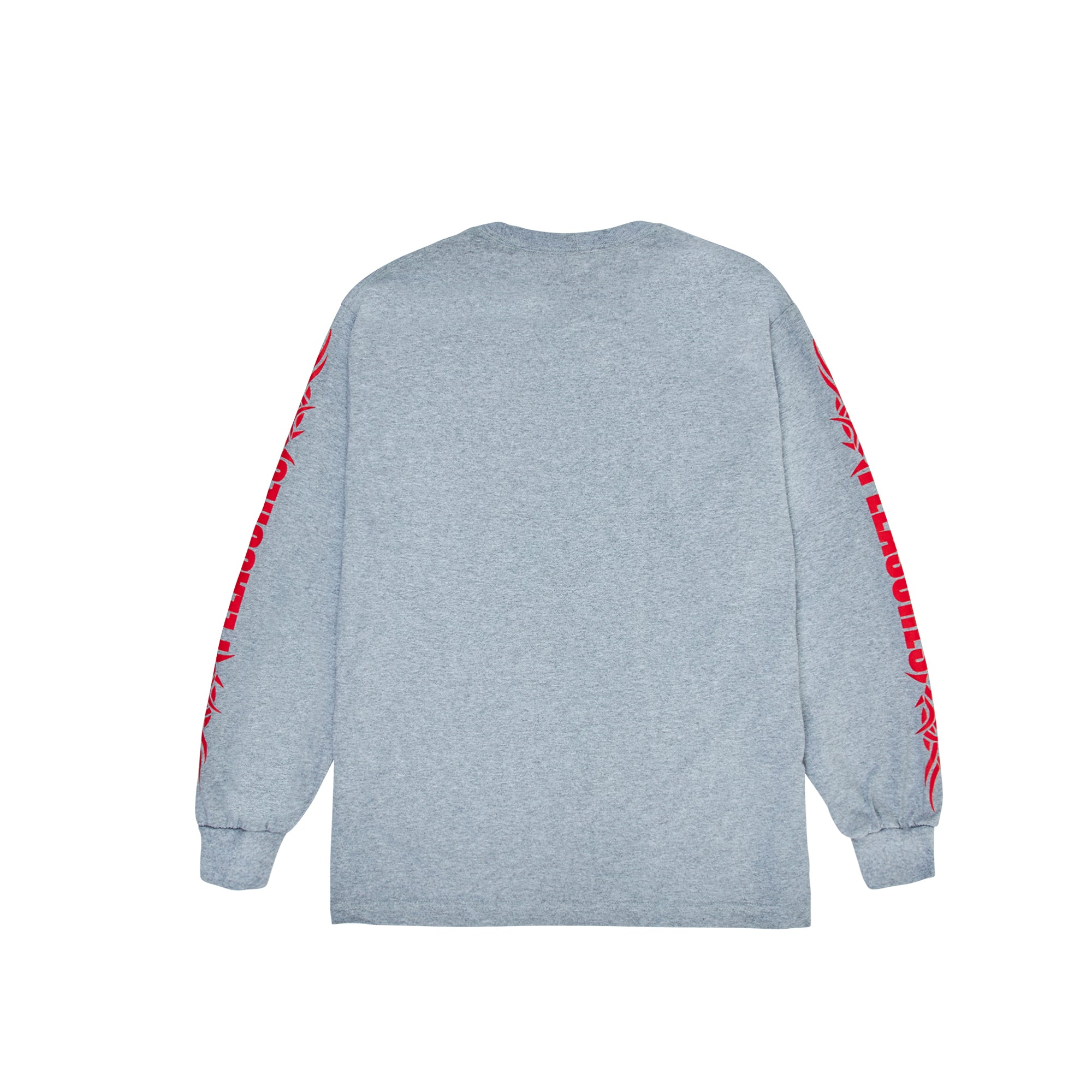 Pleasures Men Razor Logo Long Sleeve Heather Grey Shirt