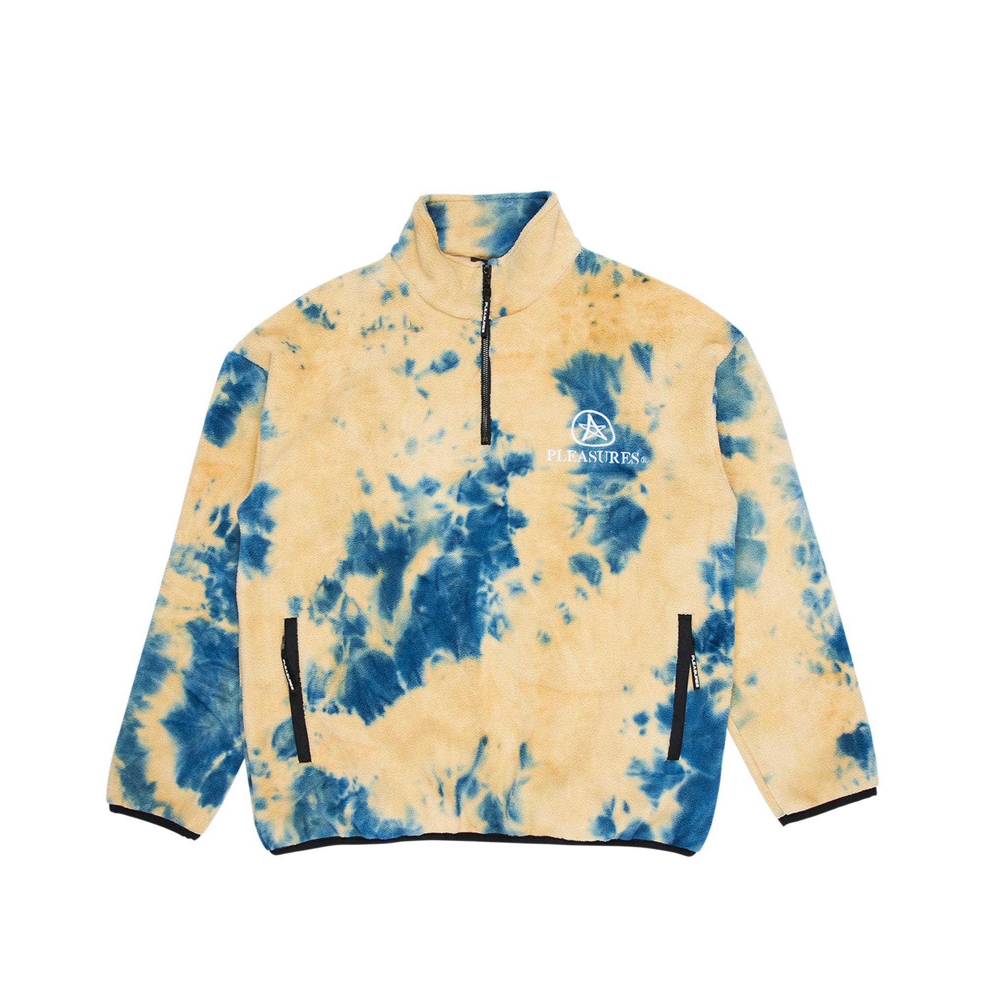 Pleasures Mens Caffeine Polar Fleece Quarter Zip 'Tan'