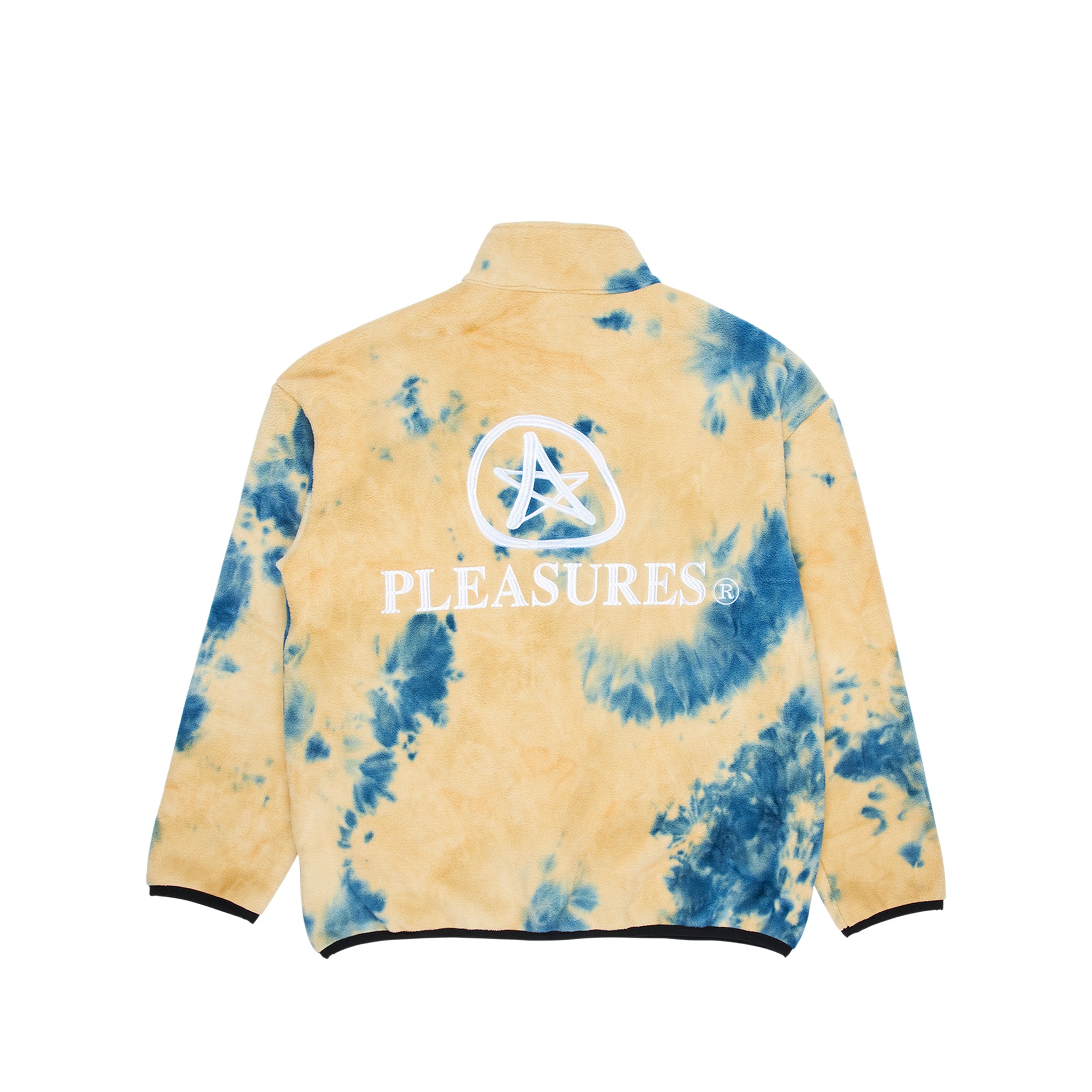 Pleasures Mens Caffeine Polar Fleece Quarter Zip 'Tan'