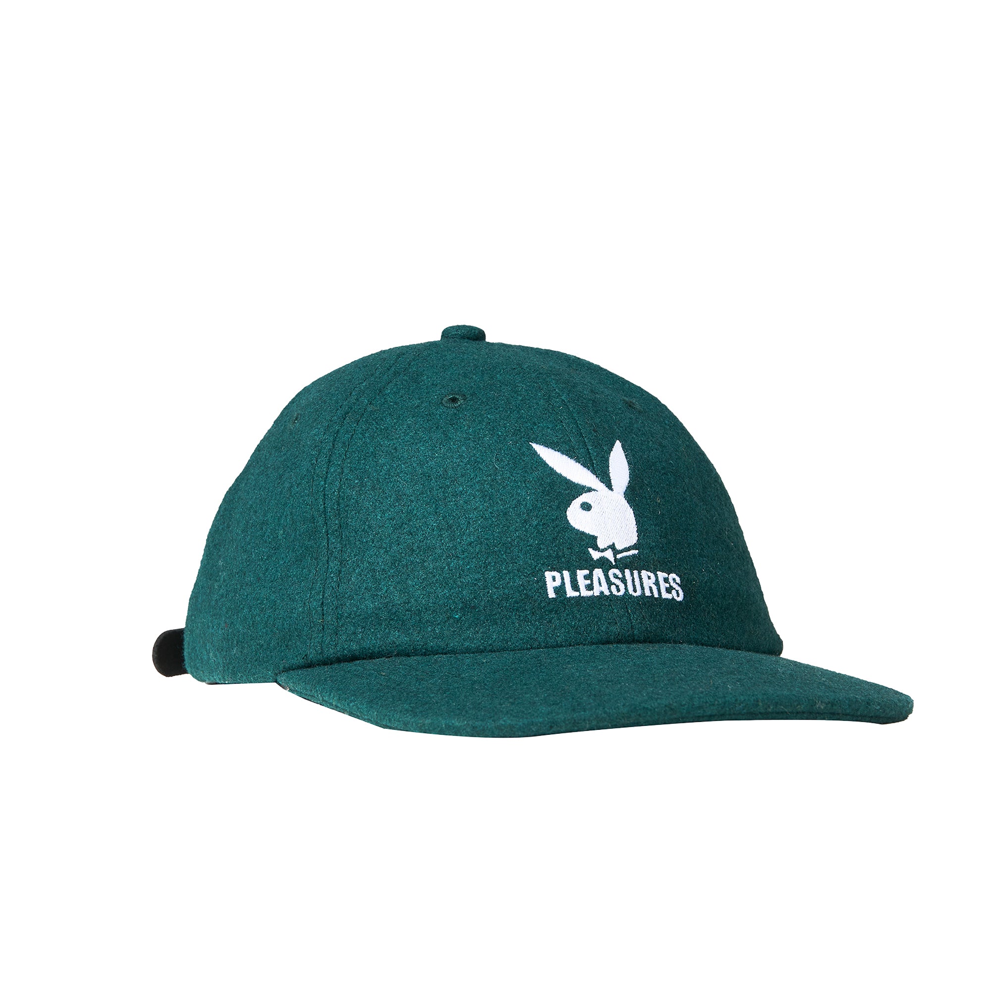 Pleasures x Playboy Mens Wool Strapback Hat 'Forest'