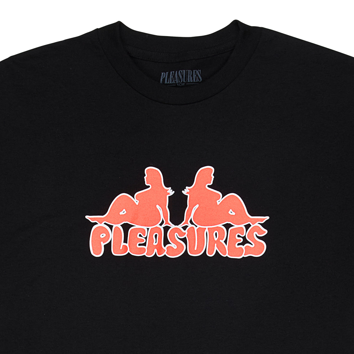 Pleasures Mens Thicc Logo T-Shirt 'Black'