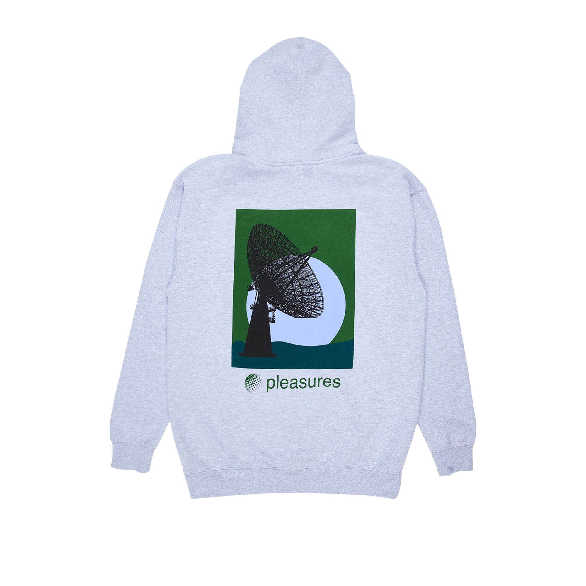 Pleasures Mens Communication Hoodie 'Heather Grey'