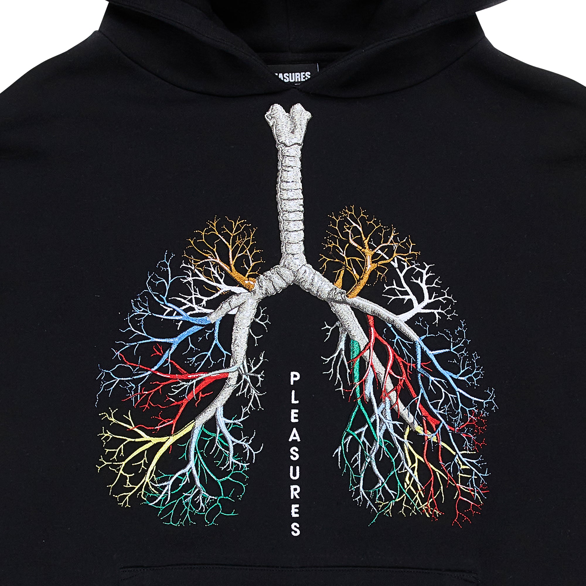 Pleasures Mens Breathe Hoodie 'Black'