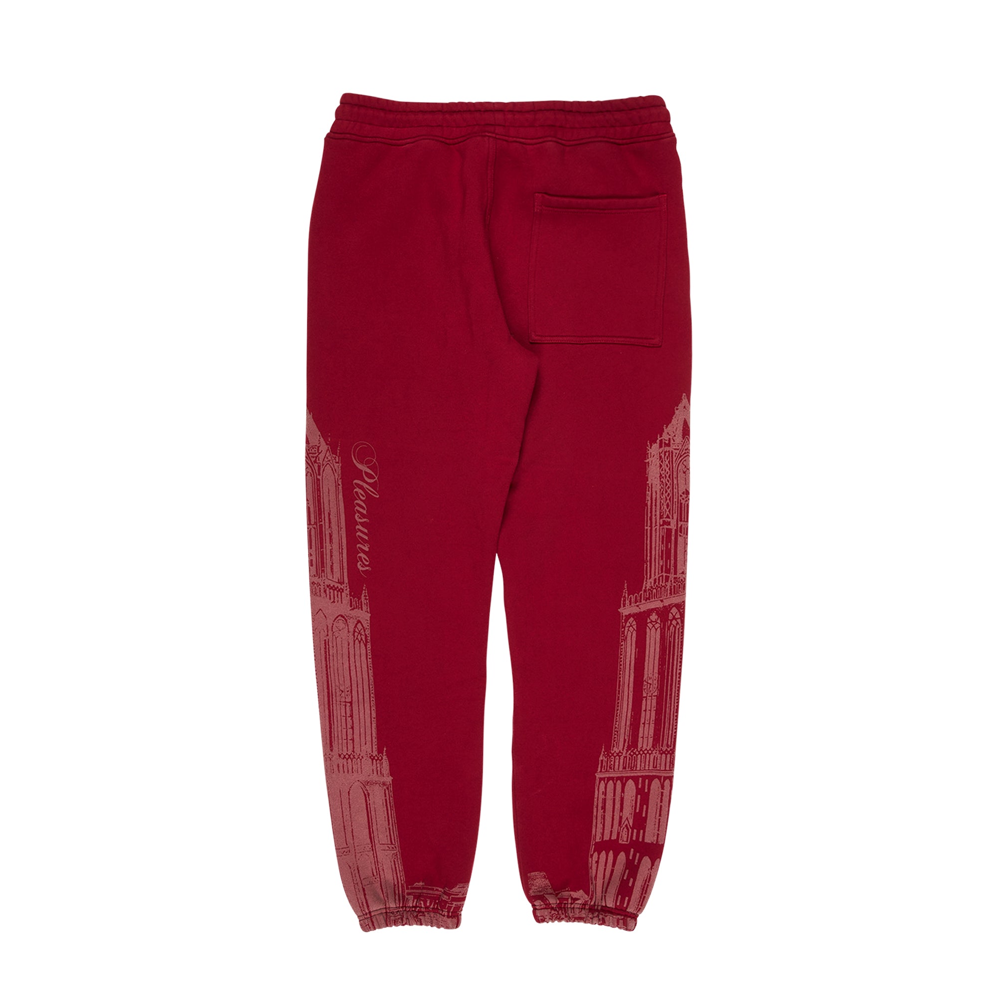 Pleasures Mens Warsaw Sweatpant 'Burgundy'