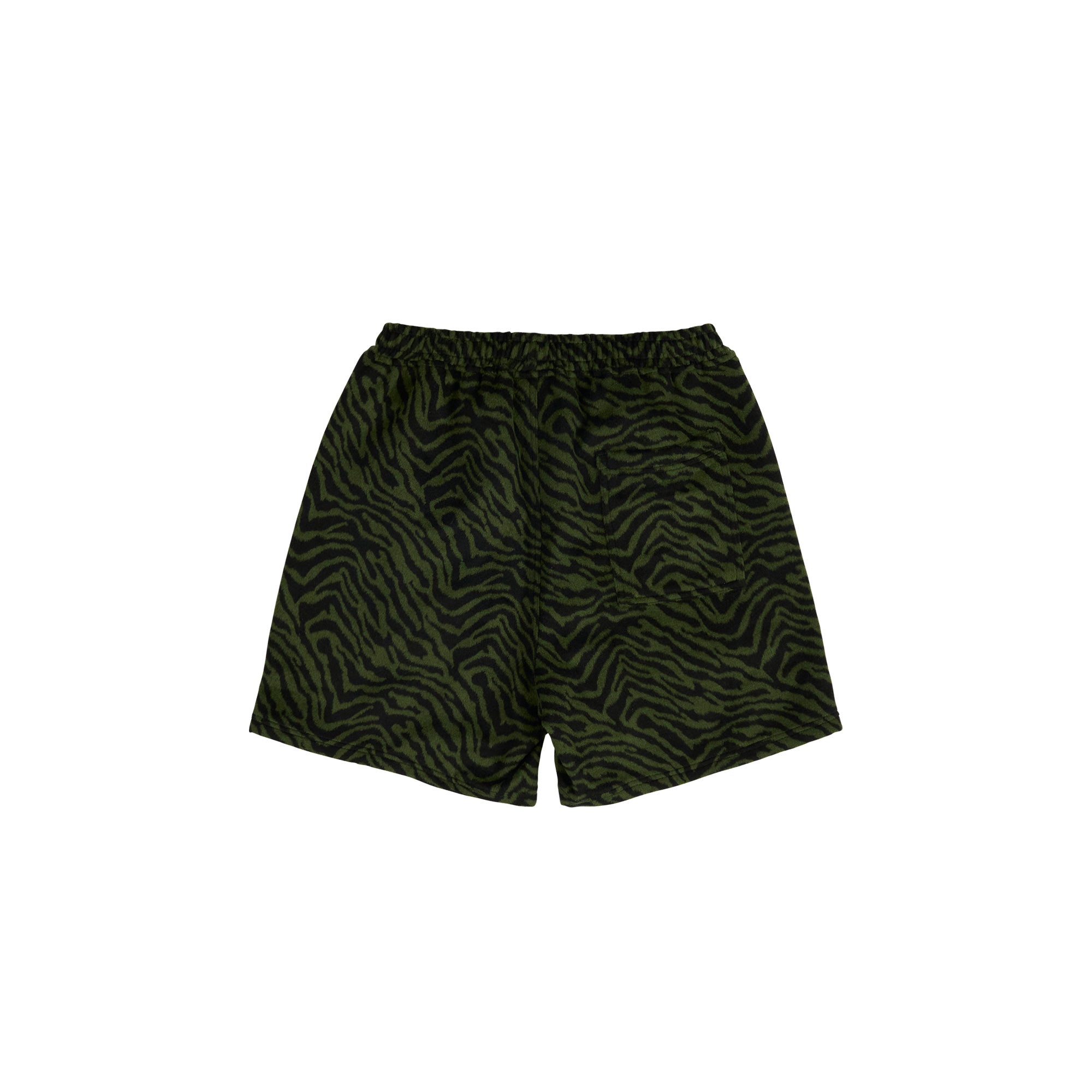 Pleasures Mens Breaker Fuzzy Stripe Shorts 'Green'