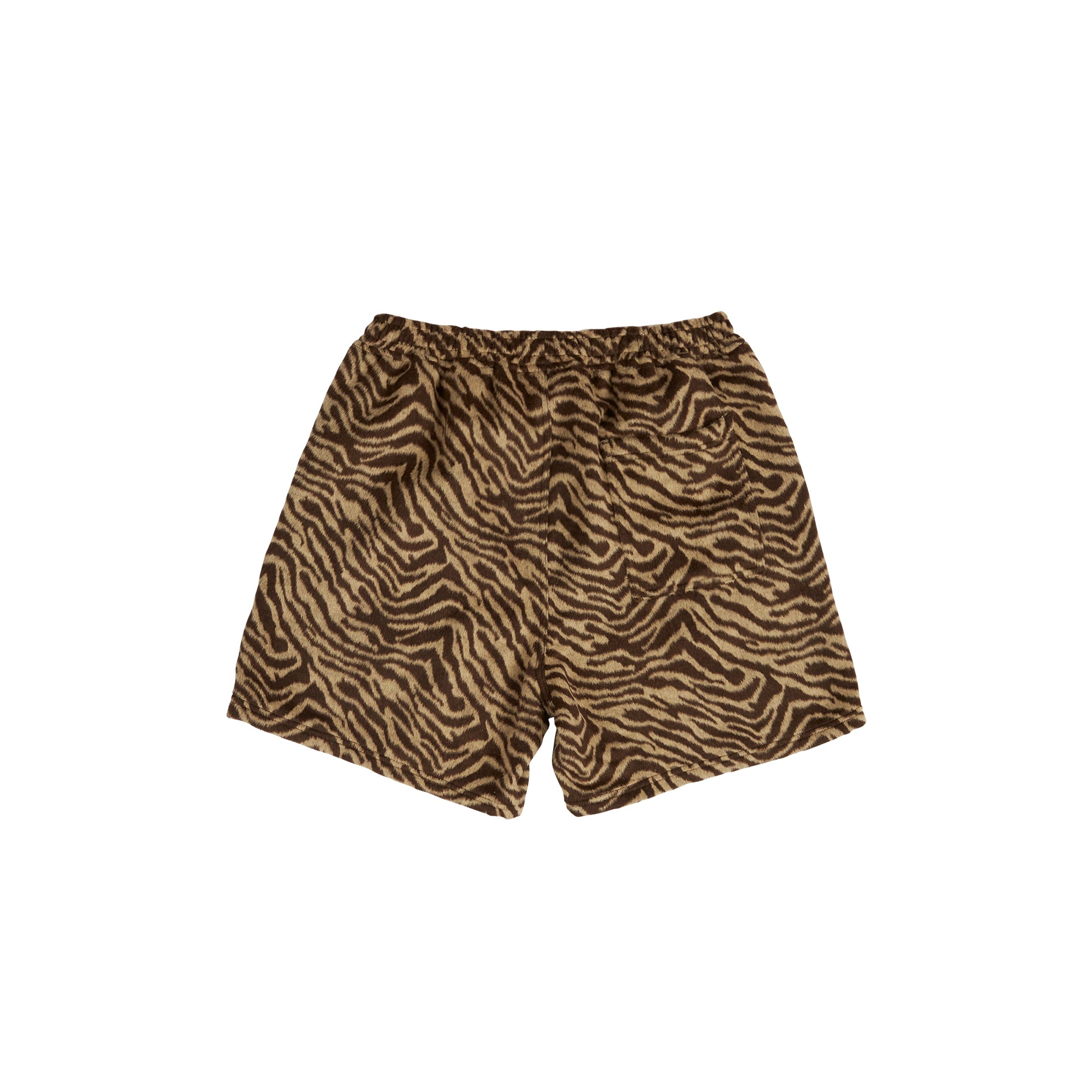 Pleasures Mens Breaker Fuzzy Stripe Shorts 'Tan'