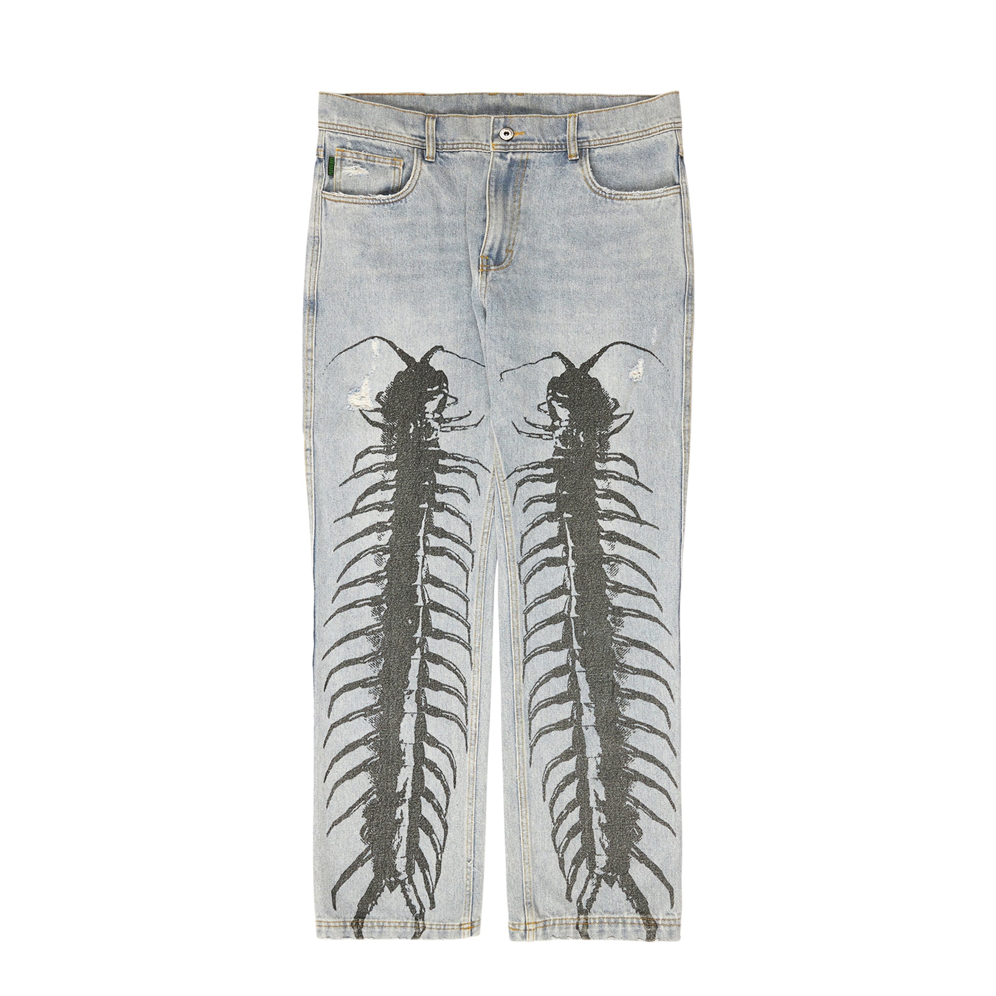 Pleasures Mens Crawler Denim Pants 'Blue'