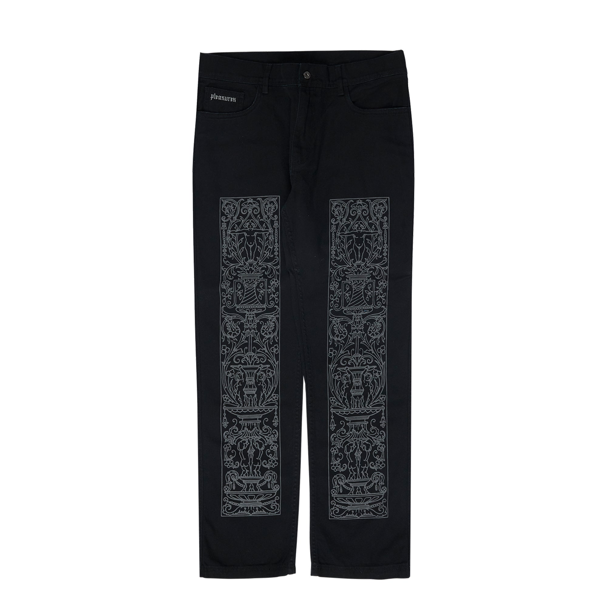 Pleasures Mens Friction Work Pants 'Black'
