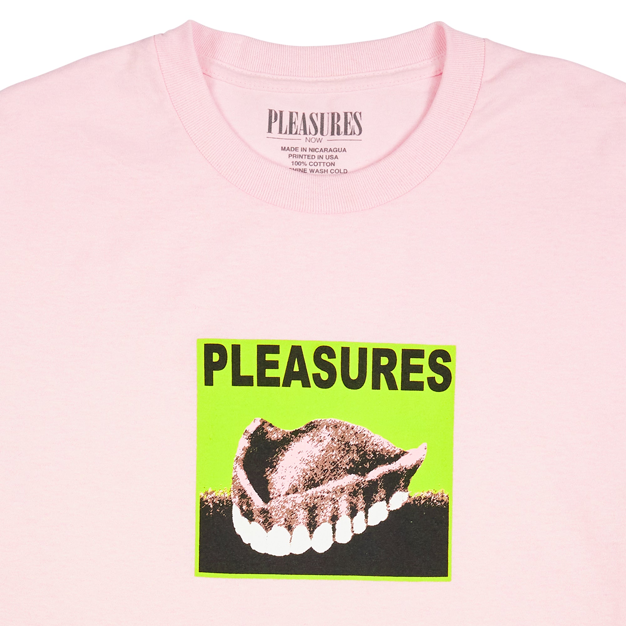 Pleasures Mens Dental T-Shirt 'Pink'