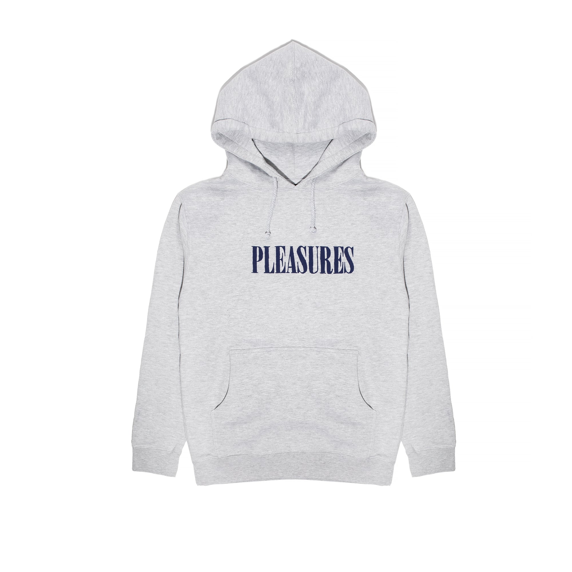 Pleasures Mens Tickle Logo Hoody 'Heather Grey'