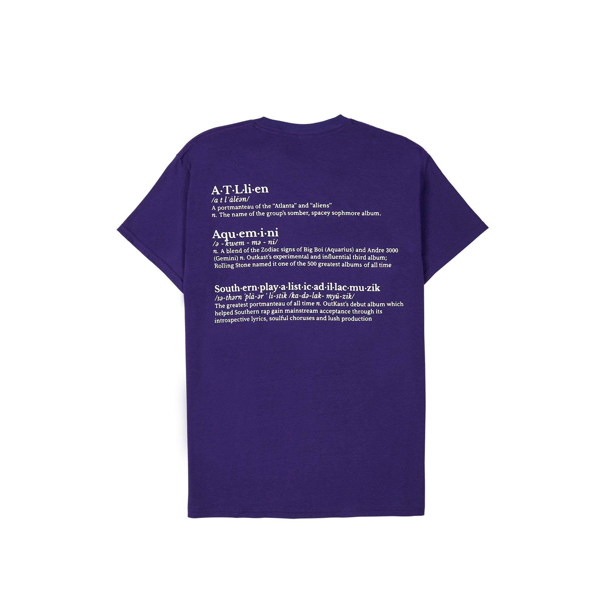 Pleasures Mens Vocabulary T-Shirt 'Purple'