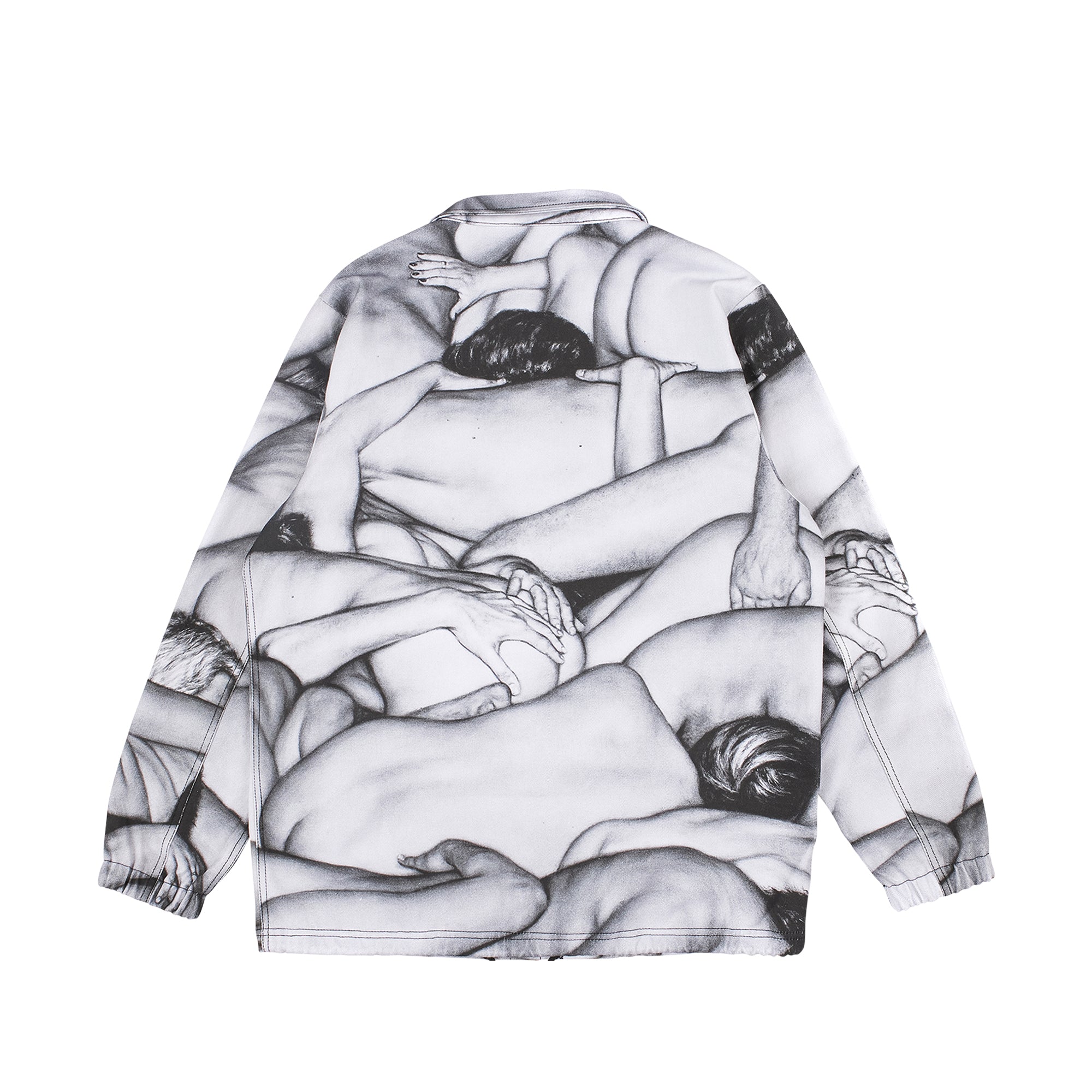 Pleasures Mens Orgy Denim Coaches Jacket