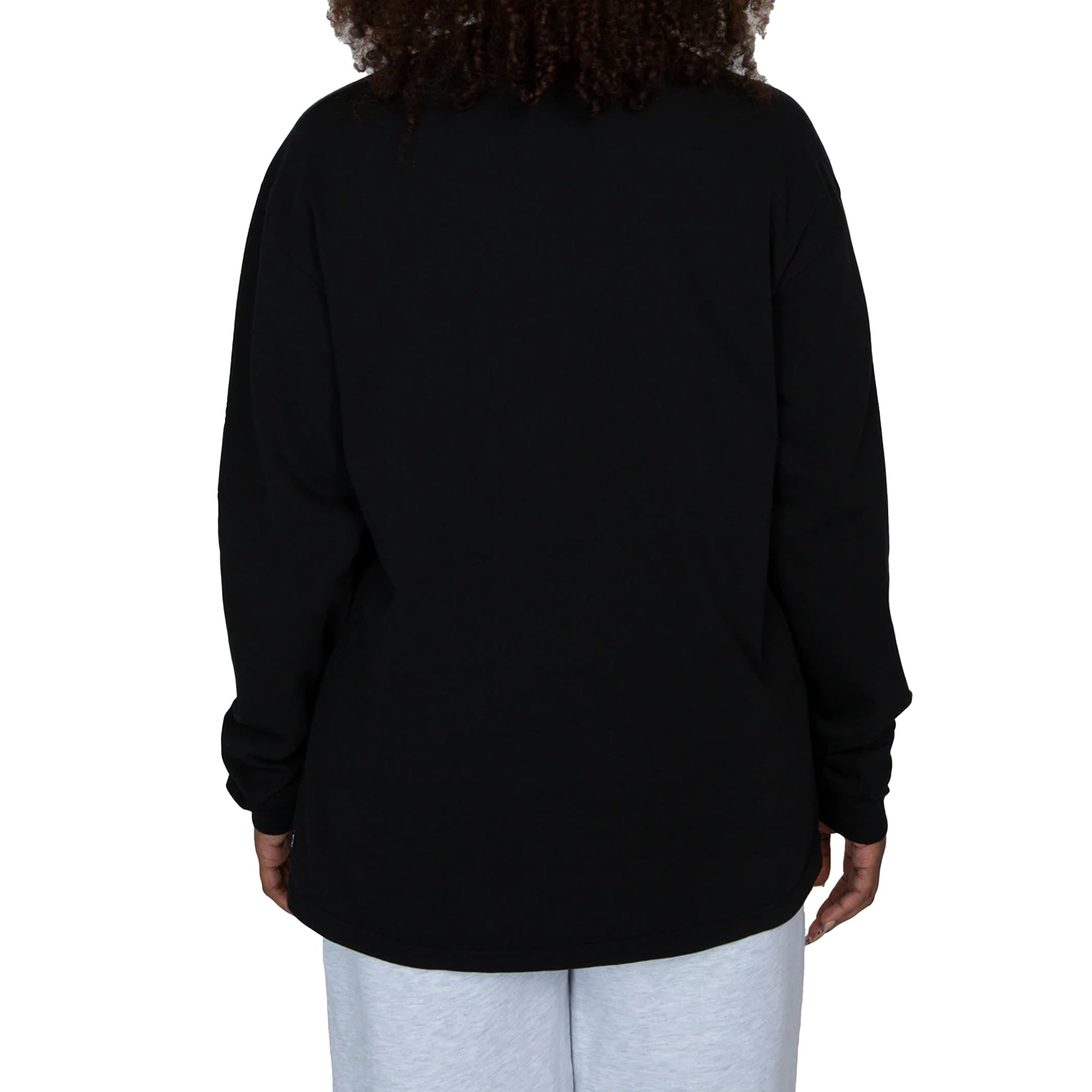 Patta Mens Basic Washed Pocket Longsleeve T-Shirt 'Black'