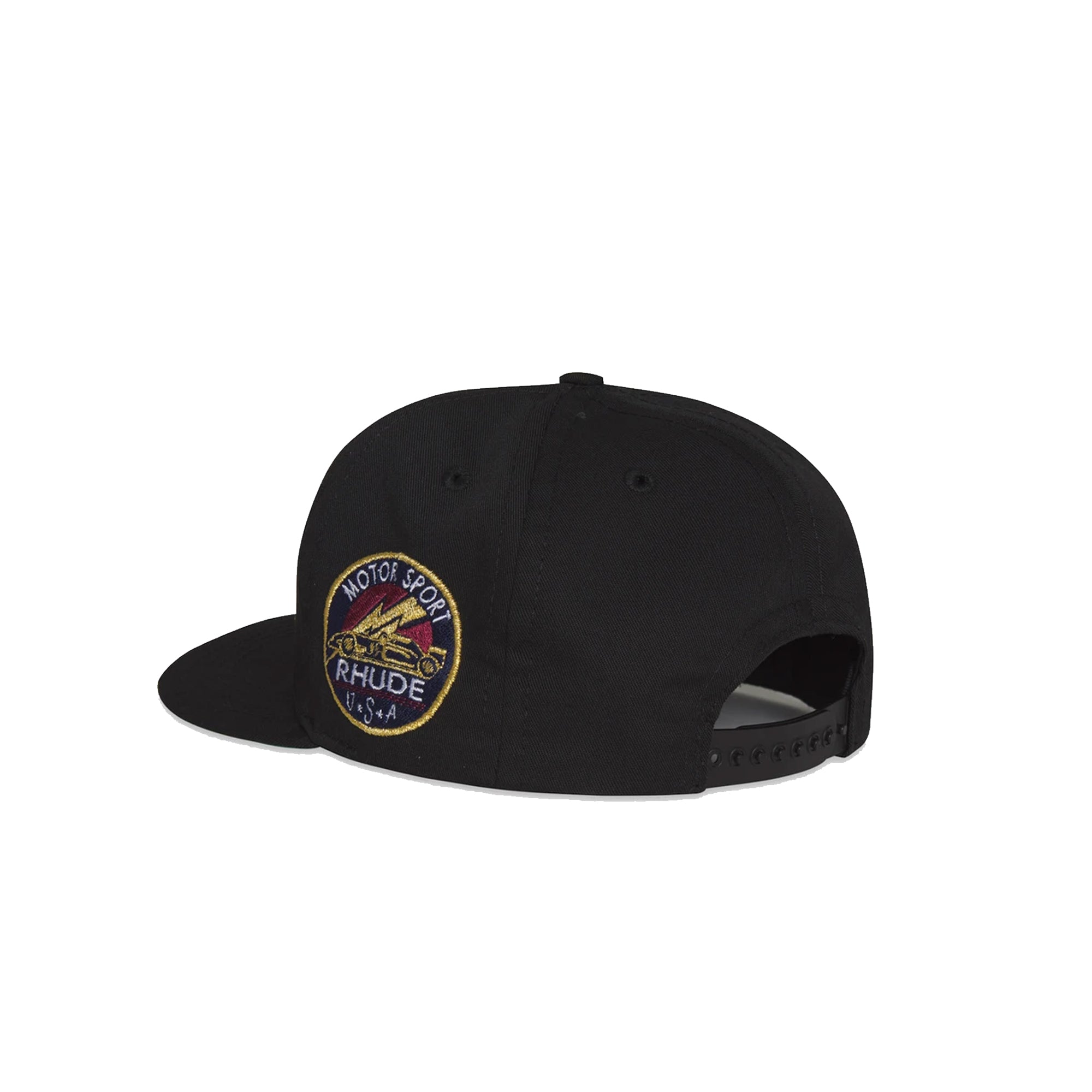 Rhude Mens Racing Crest Hat 'Black'