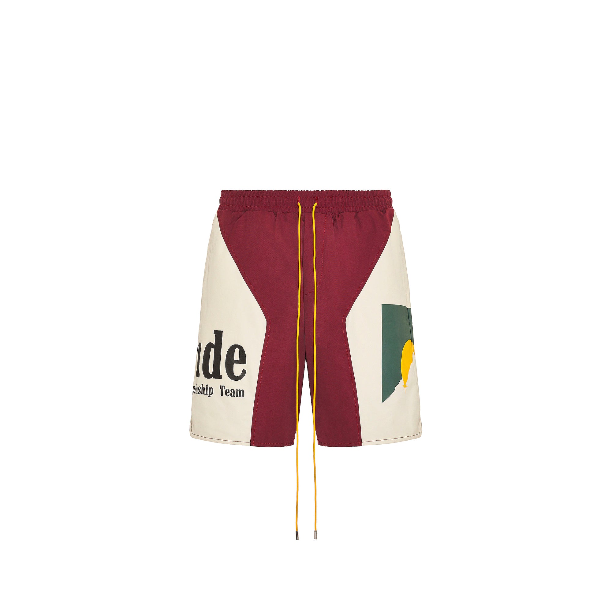 Rhude Mens Panel Logo Shorts