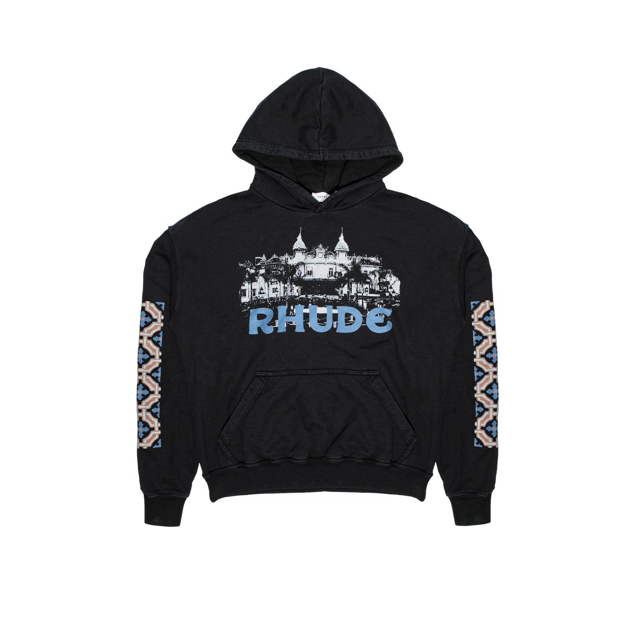Rhude Mens Casino Hoodie 'Black'
