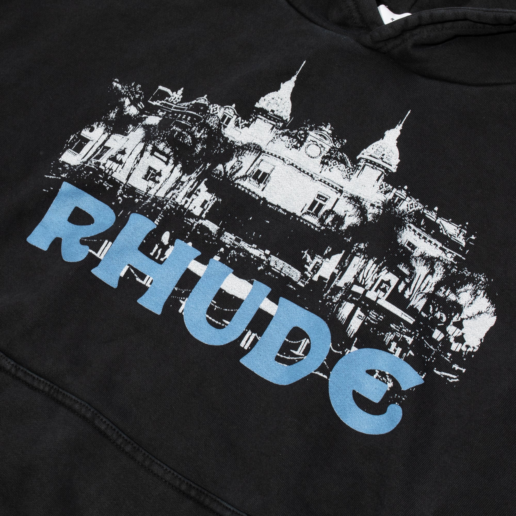 Rhude Mens Casino Hoodie 'Black'