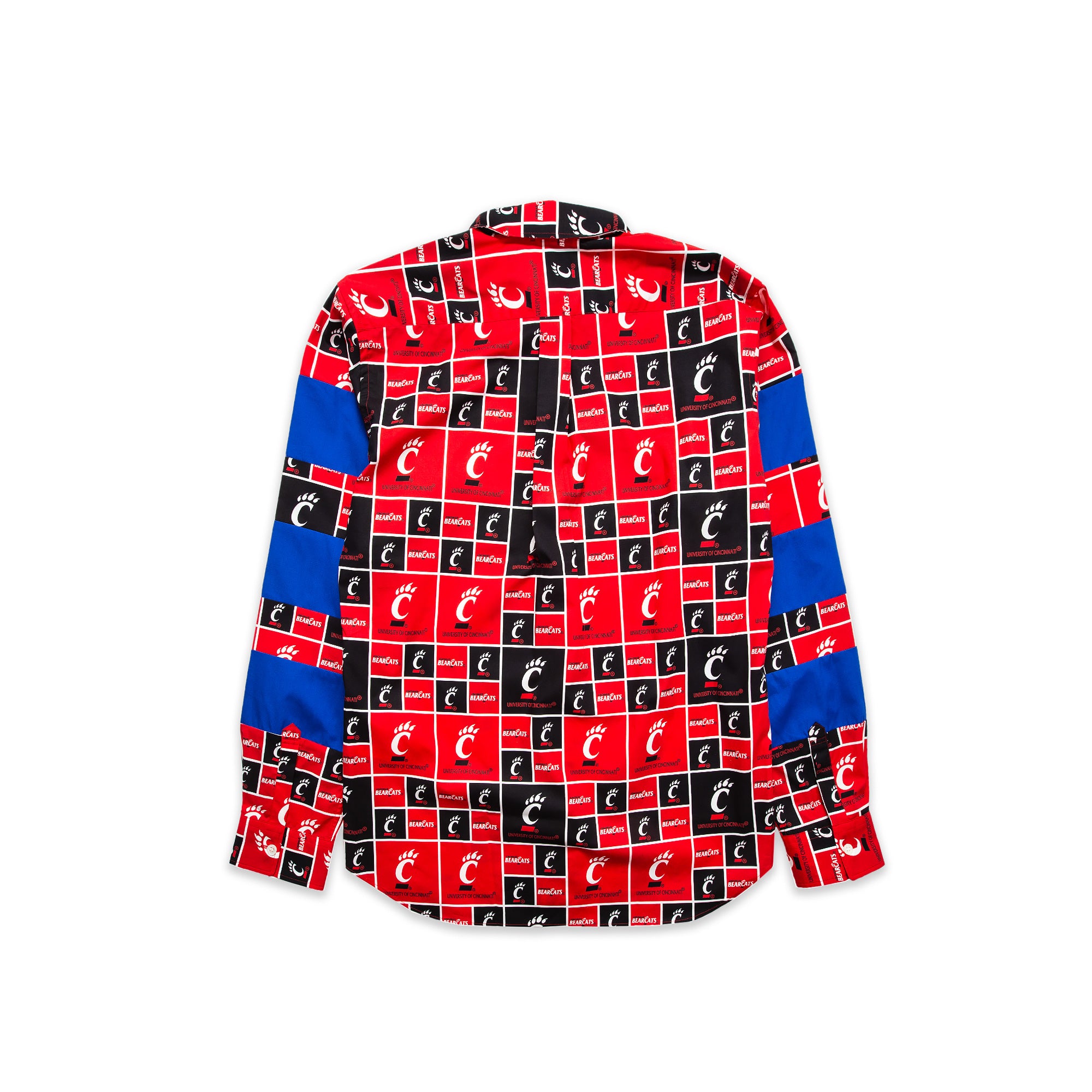 Comme des Garcons SHIRT Boys Patchwork “Cincinnati Bearcats” Pattern Shirt