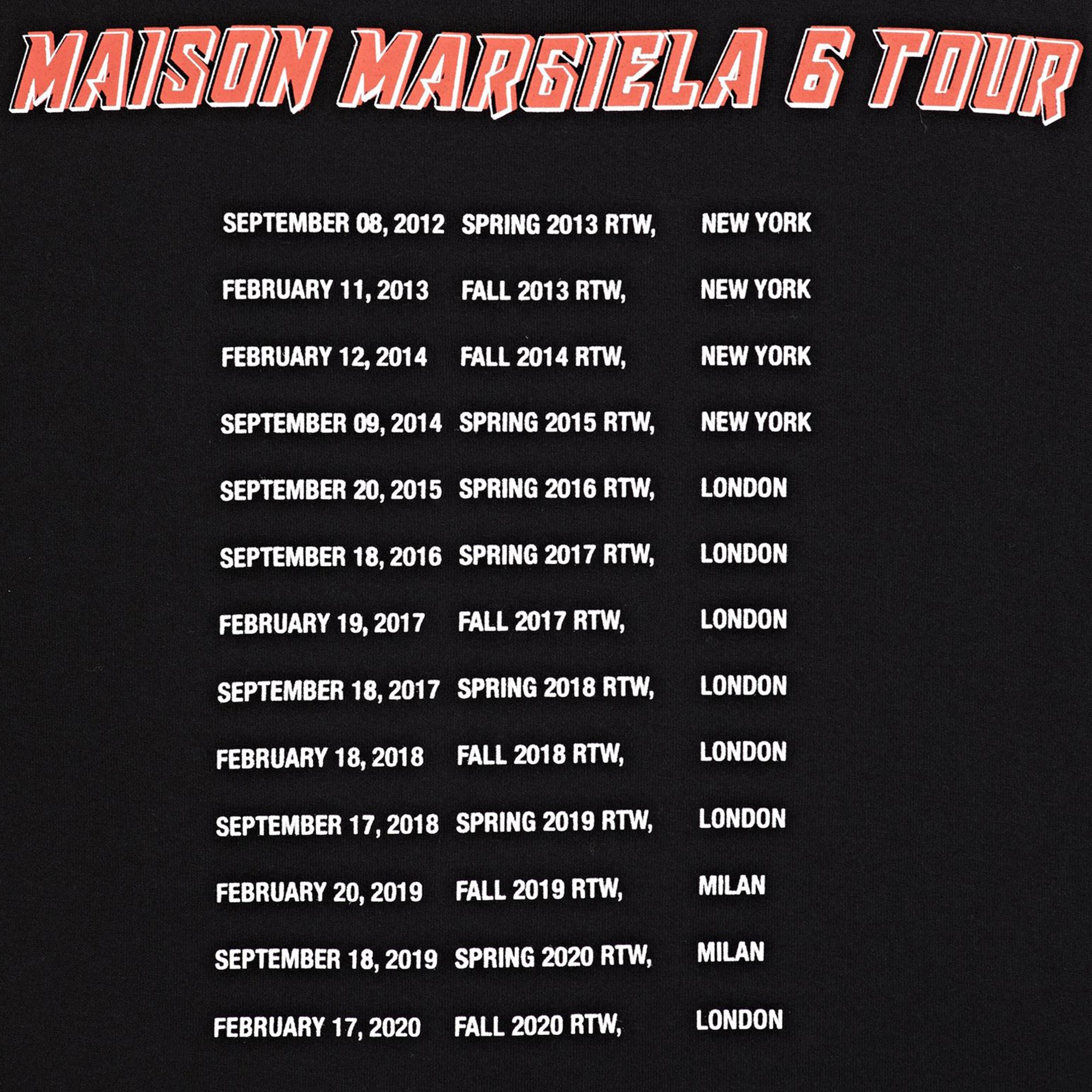 Maison Margiela MM6 Womens 6 Tour Tee