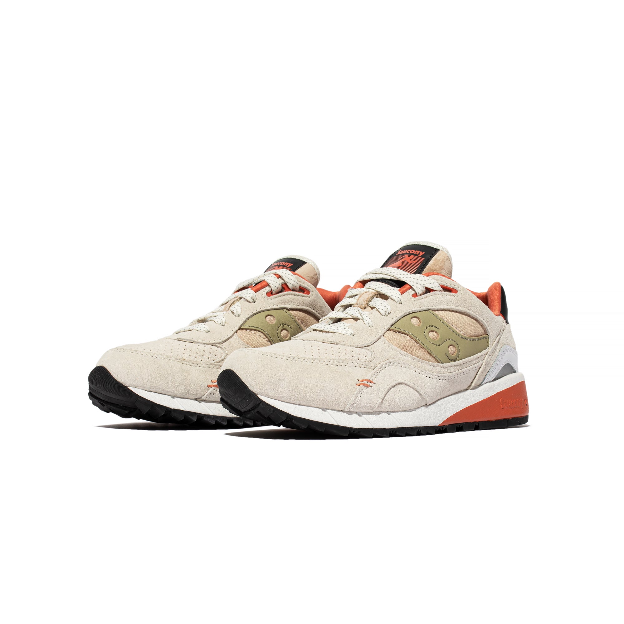 Saucony Mens Shadow 6000 Shoes 'White/Clay'