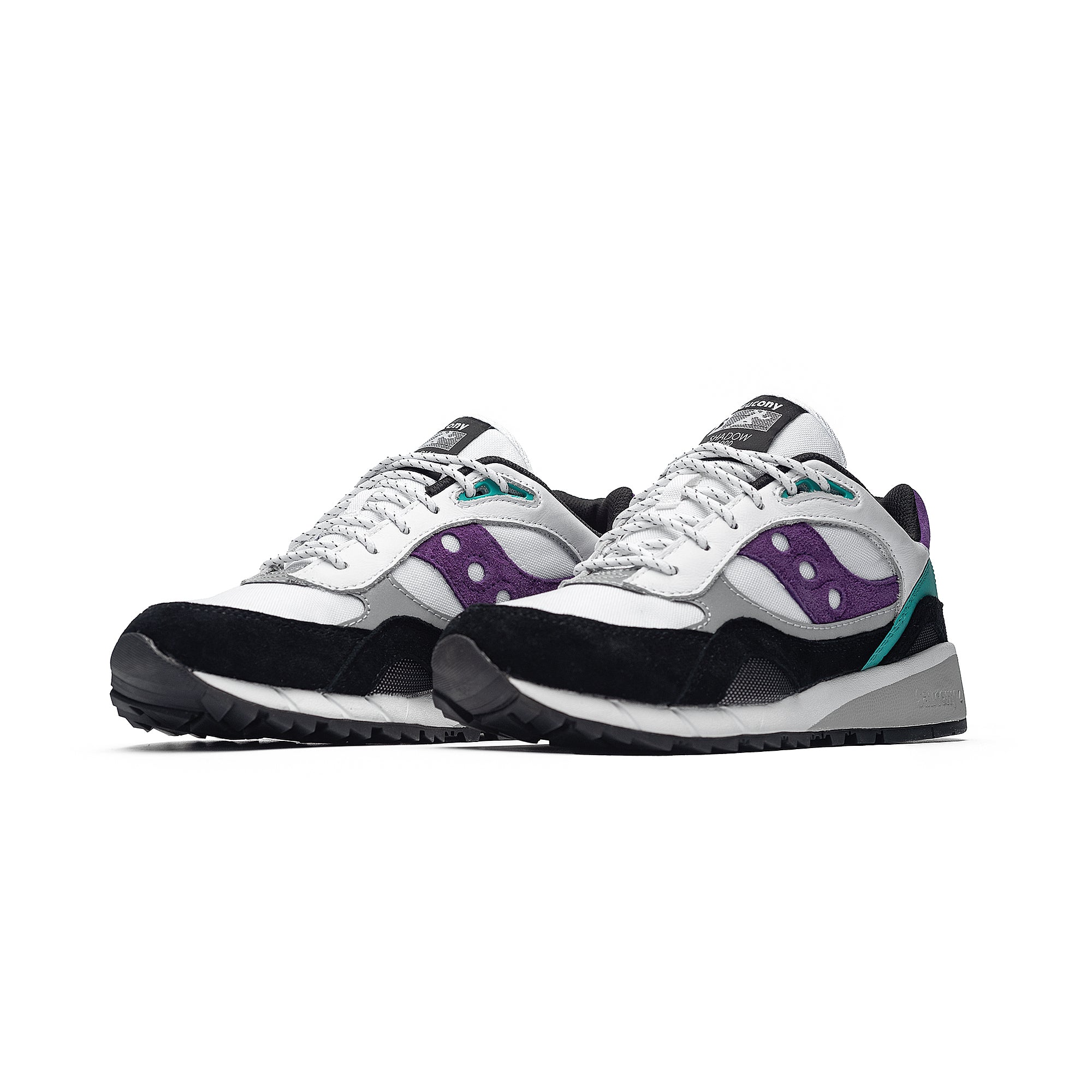 Saucony Mens Shadow 6000 Shoes 'White/Teal/Purple'