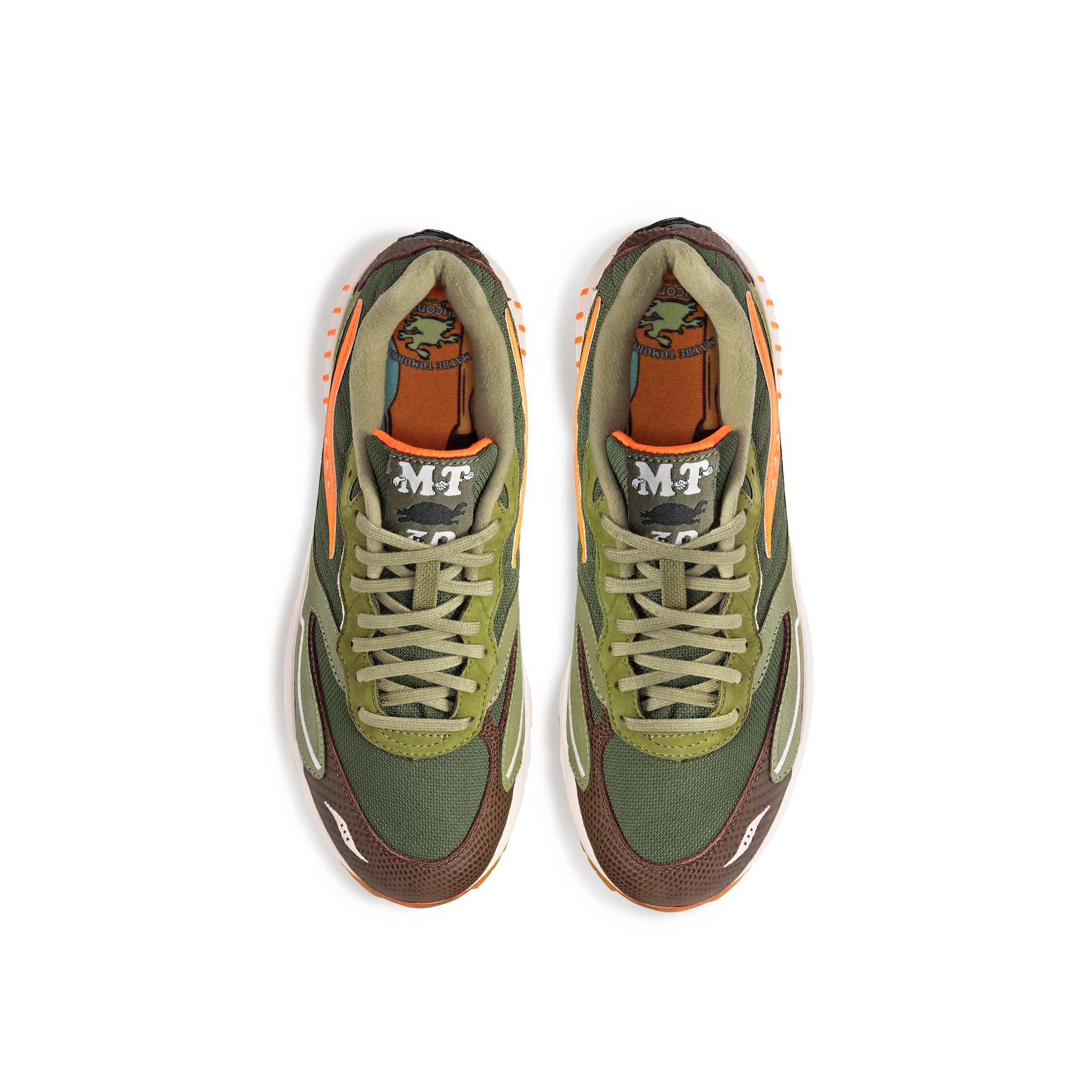 Saucony x Maybe Tomorrow Mens 3D Grid Hurricane ' Tortoise' Shoes
