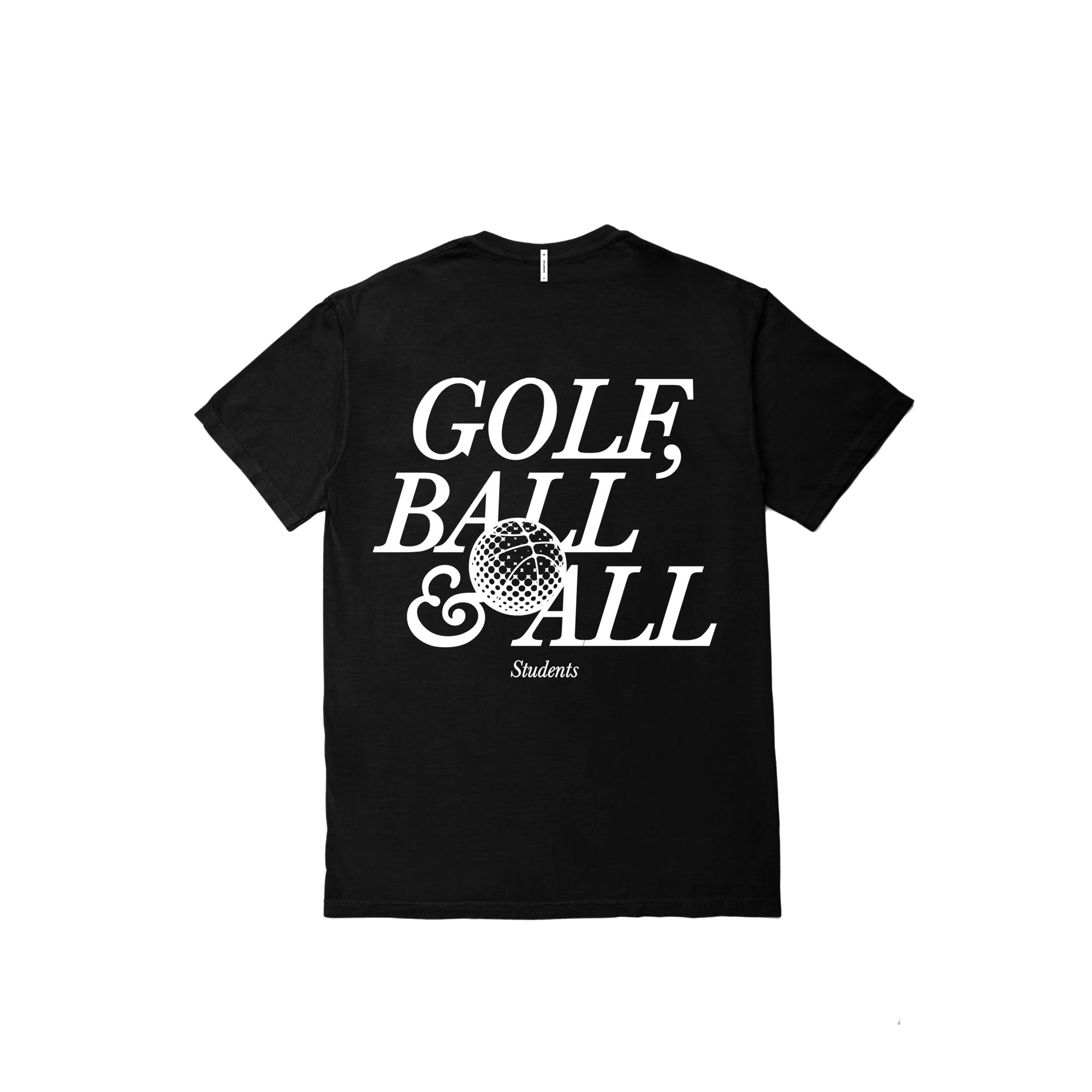 Students Mens Golf Ball & All T-Shirt 'Black'