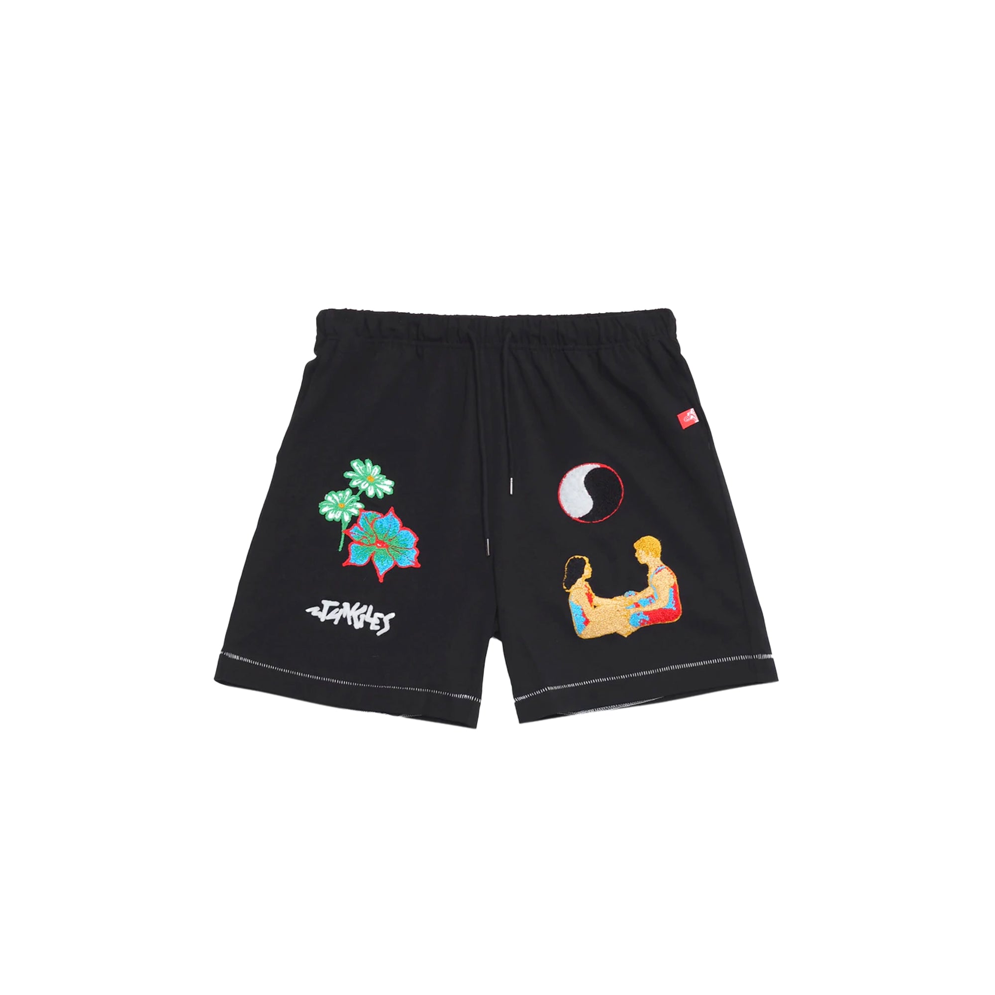 Jungles Mens Connection Chenille Embroidered Shorts