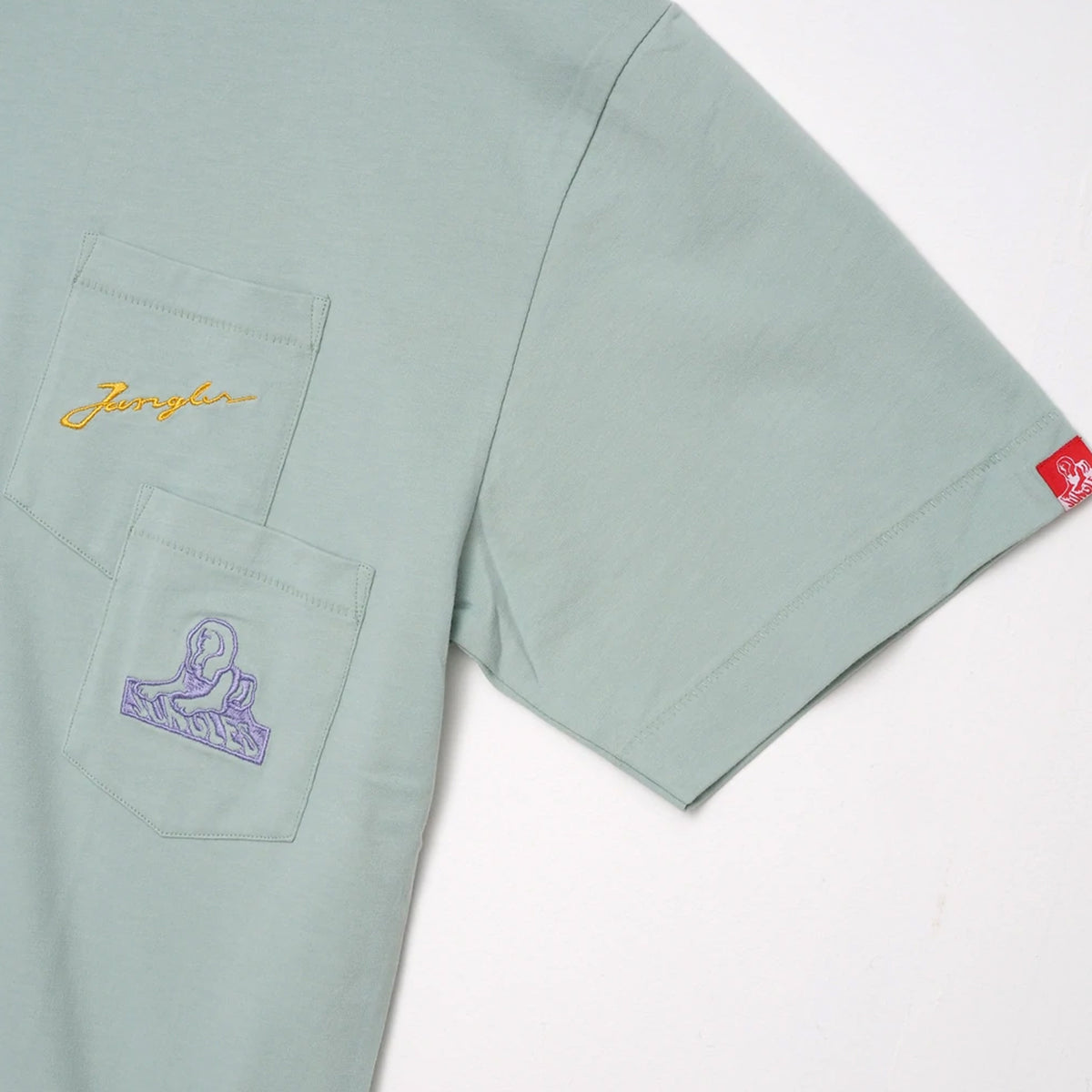 Jungles Mens Our Signature Double Pocket Tee 'Silt Green'