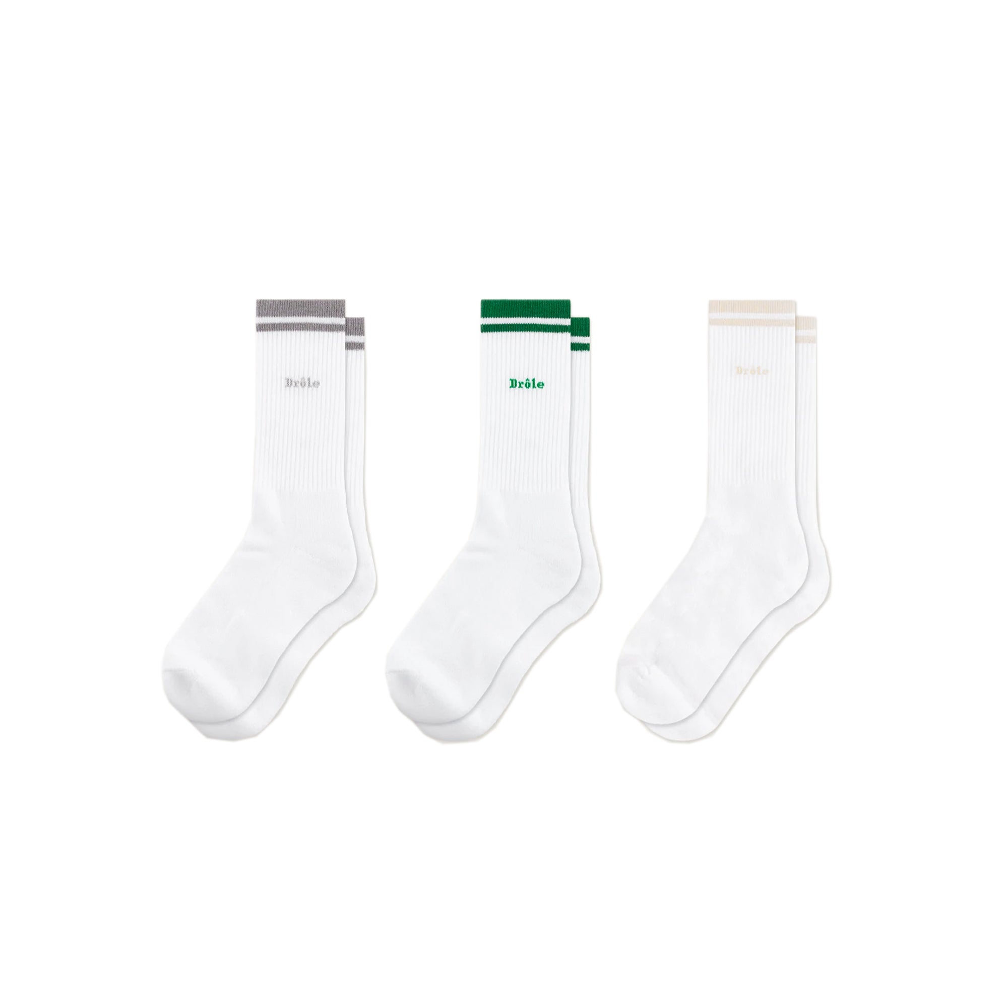 Drole De Monsieur Logo Socks 3 Pack