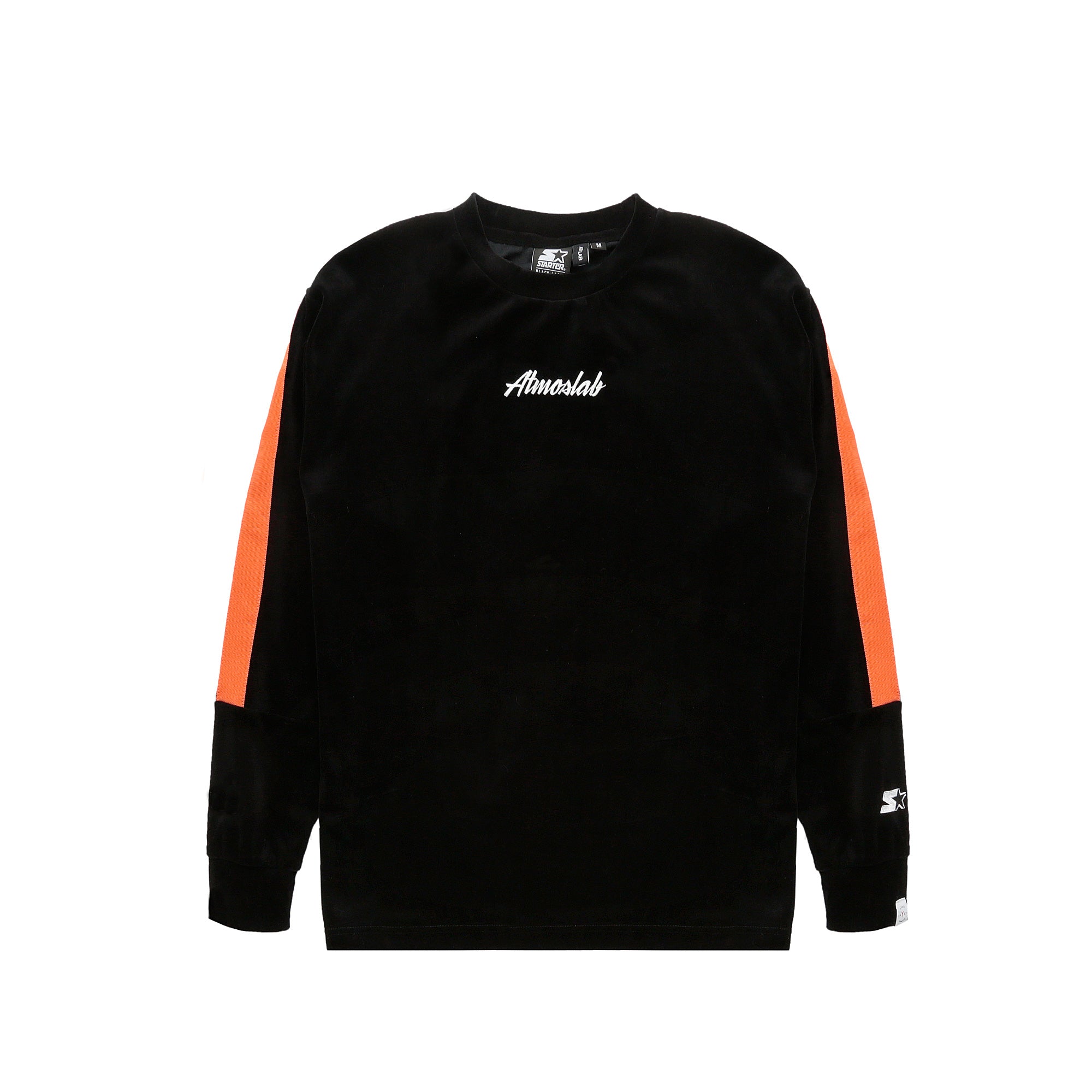 Atmos Lab x Starter Mens Black Label Velour L/S Tee