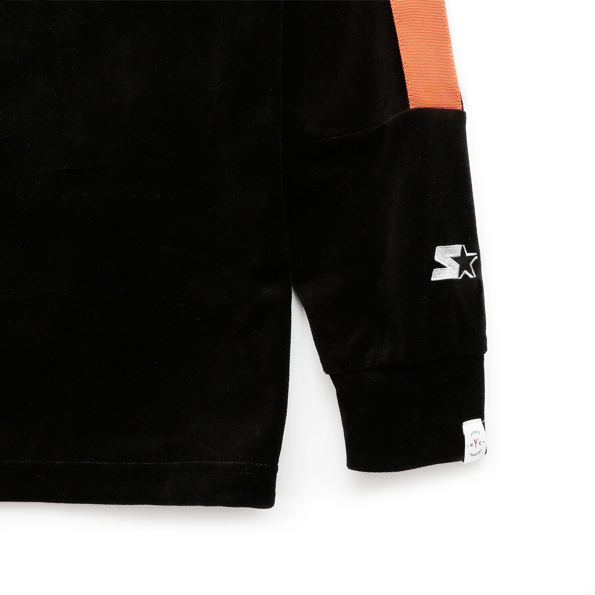 Atmos Lab x Starter Mens Black Label Velour L/S Tee