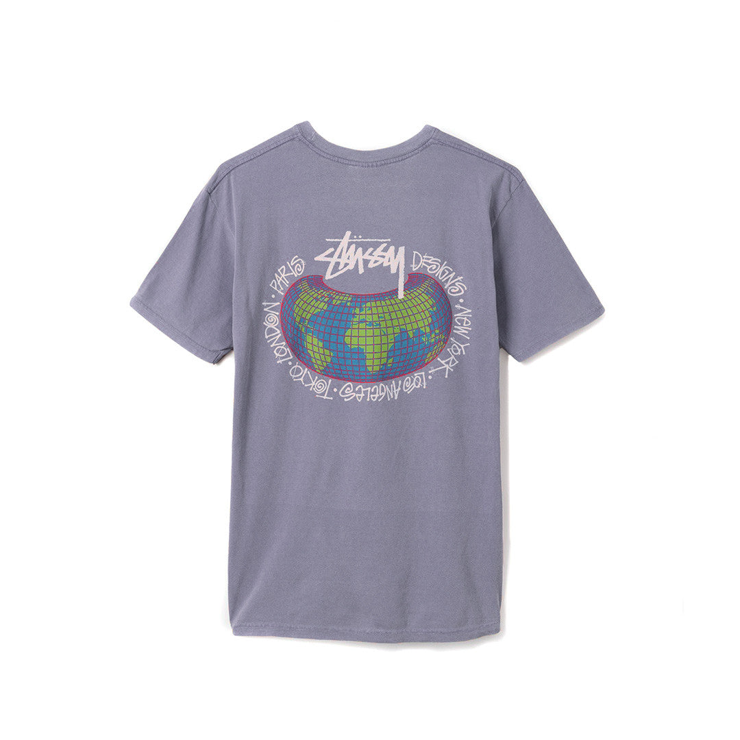 Stussy Global Designs Pigment Dyed Tee - Purple