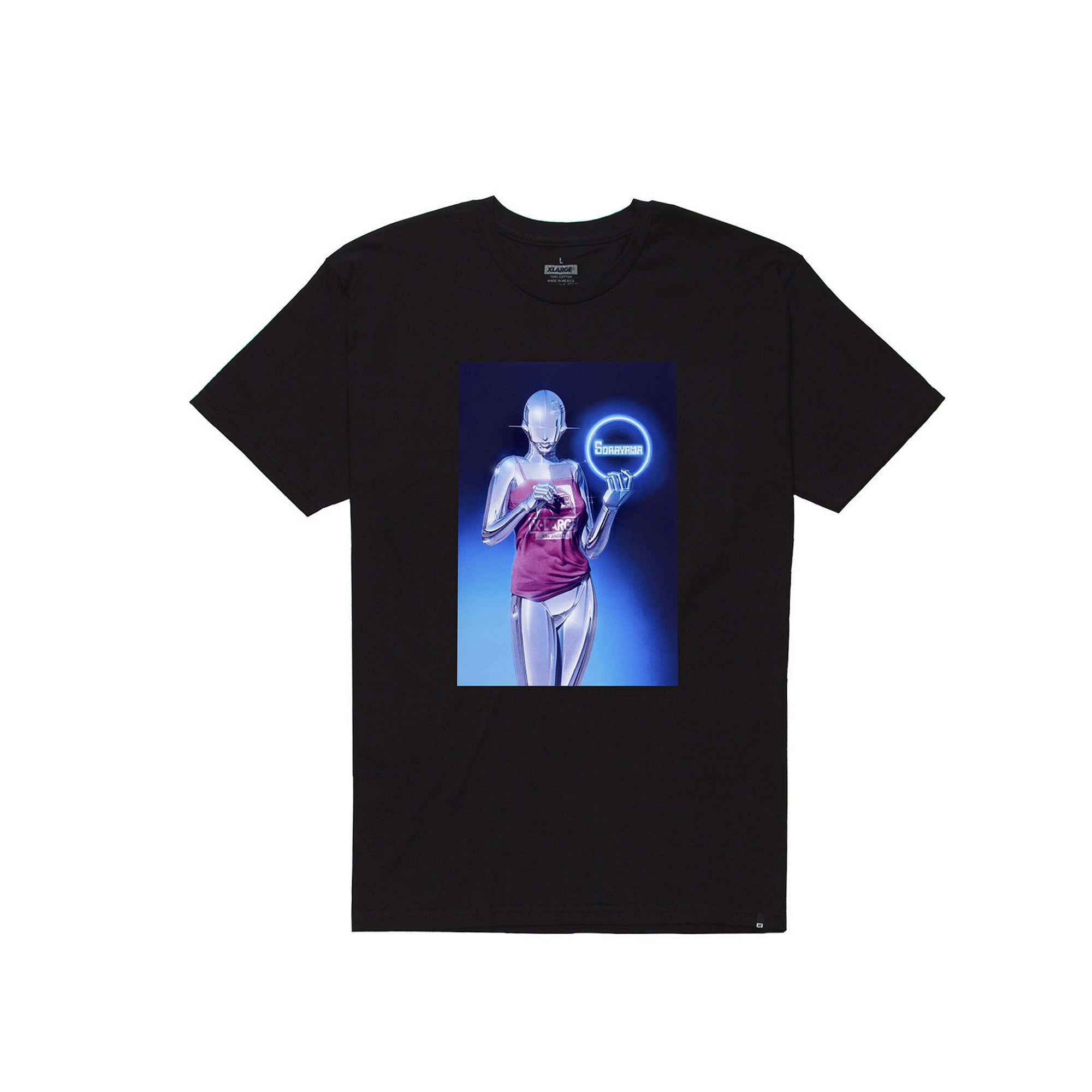 X-Large Men's Sorayama Sexy Robot S/S Tee- Black