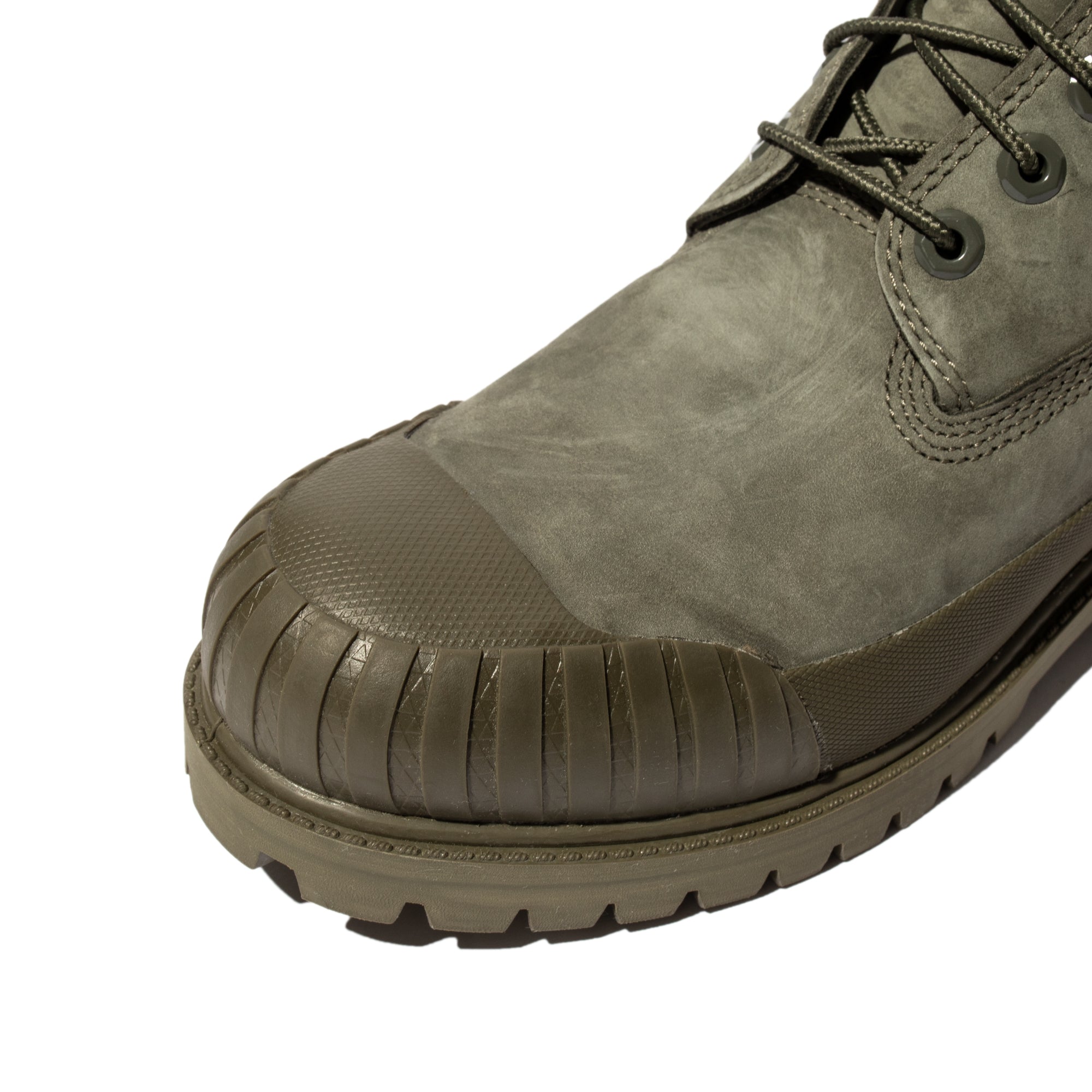 Timberland x Beeline Mens 6" Prem Rubber Toe WP Shoes 'Dk grn/grn'