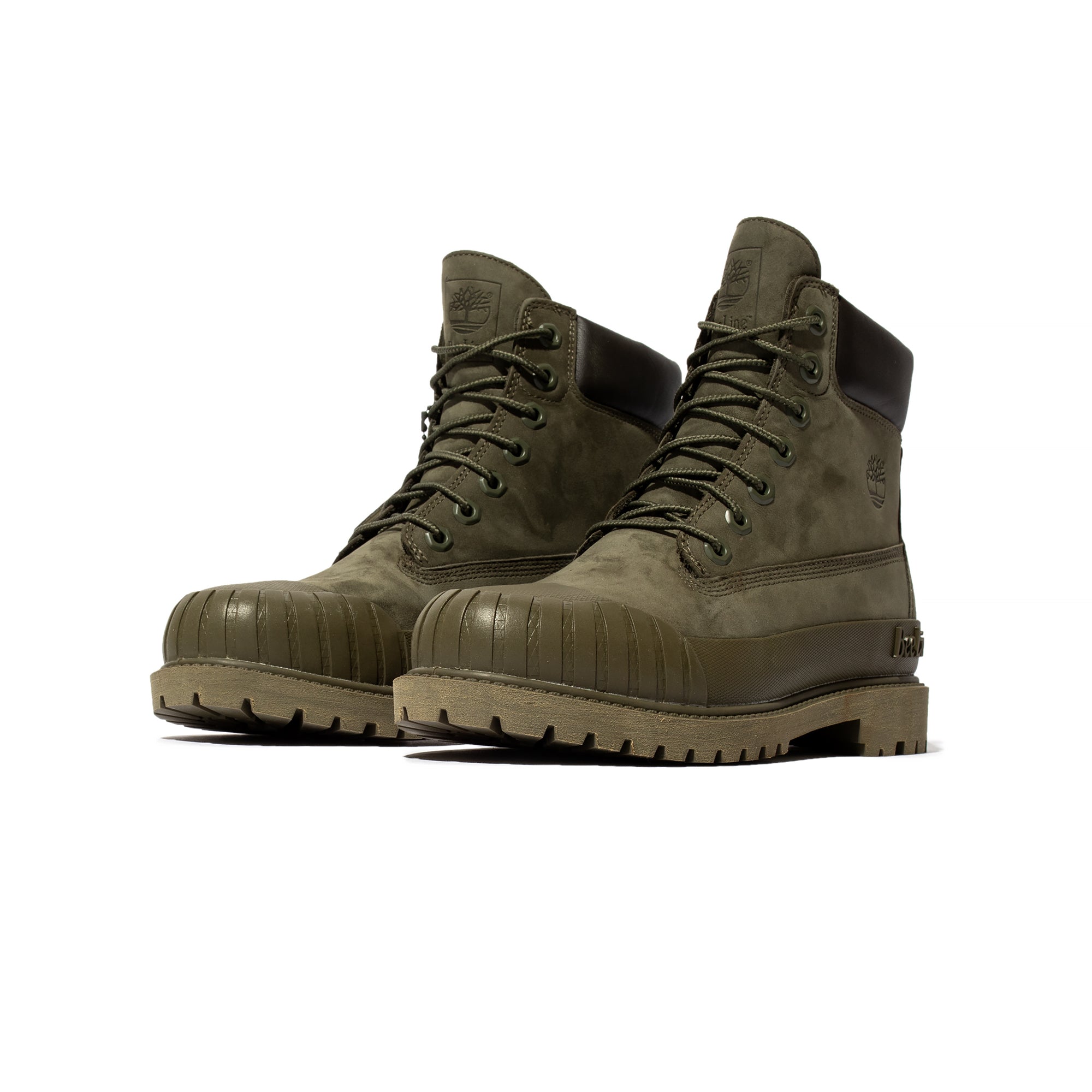 Timberland x Beeline Womens 6" Prem Rubber Toe Shoes 'DK Grn/grn'