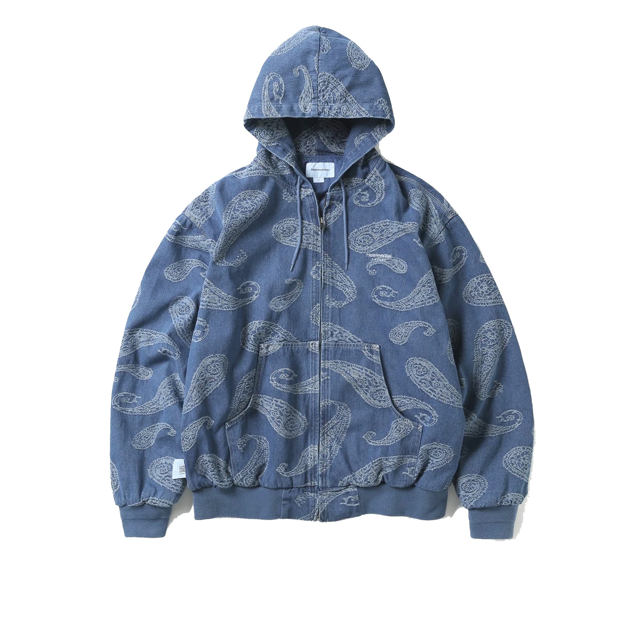 Thisisneverthat Mens Paisley Denim Jacket 'Blue'