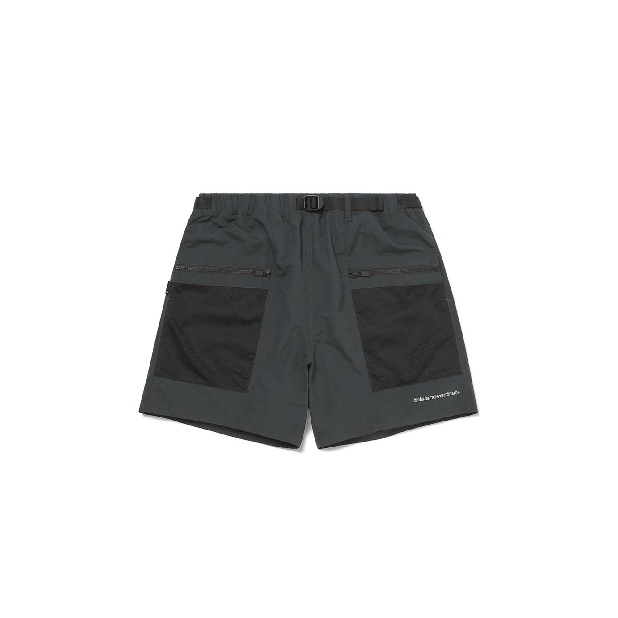 Thisisneverthat Mens Mesh Zip Pocket Shorts 'Greenish Black'