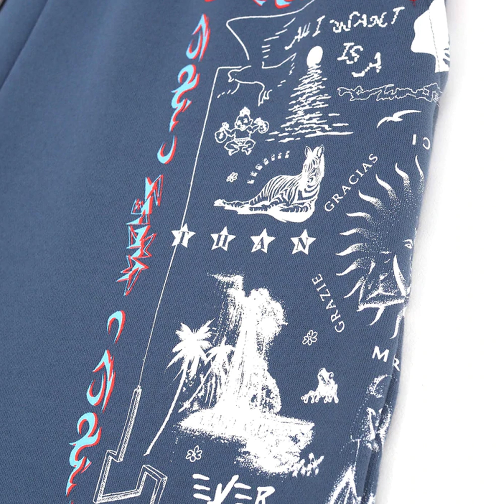 Jungles Mens Bandana Sweat Shorts