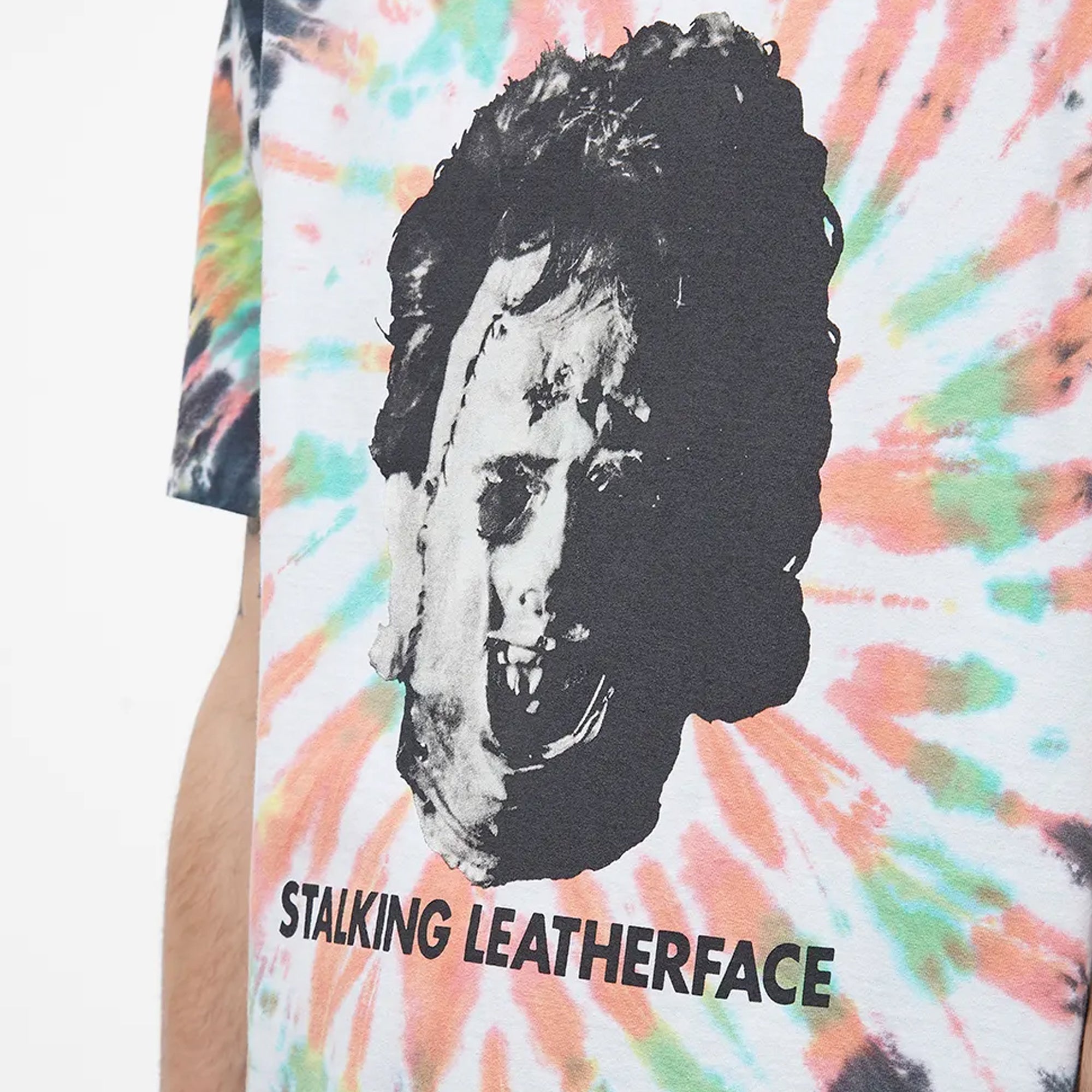 Wacko Maria Mens The Texas Chainsaw Massacre Tie Dye Crew Neck Tee