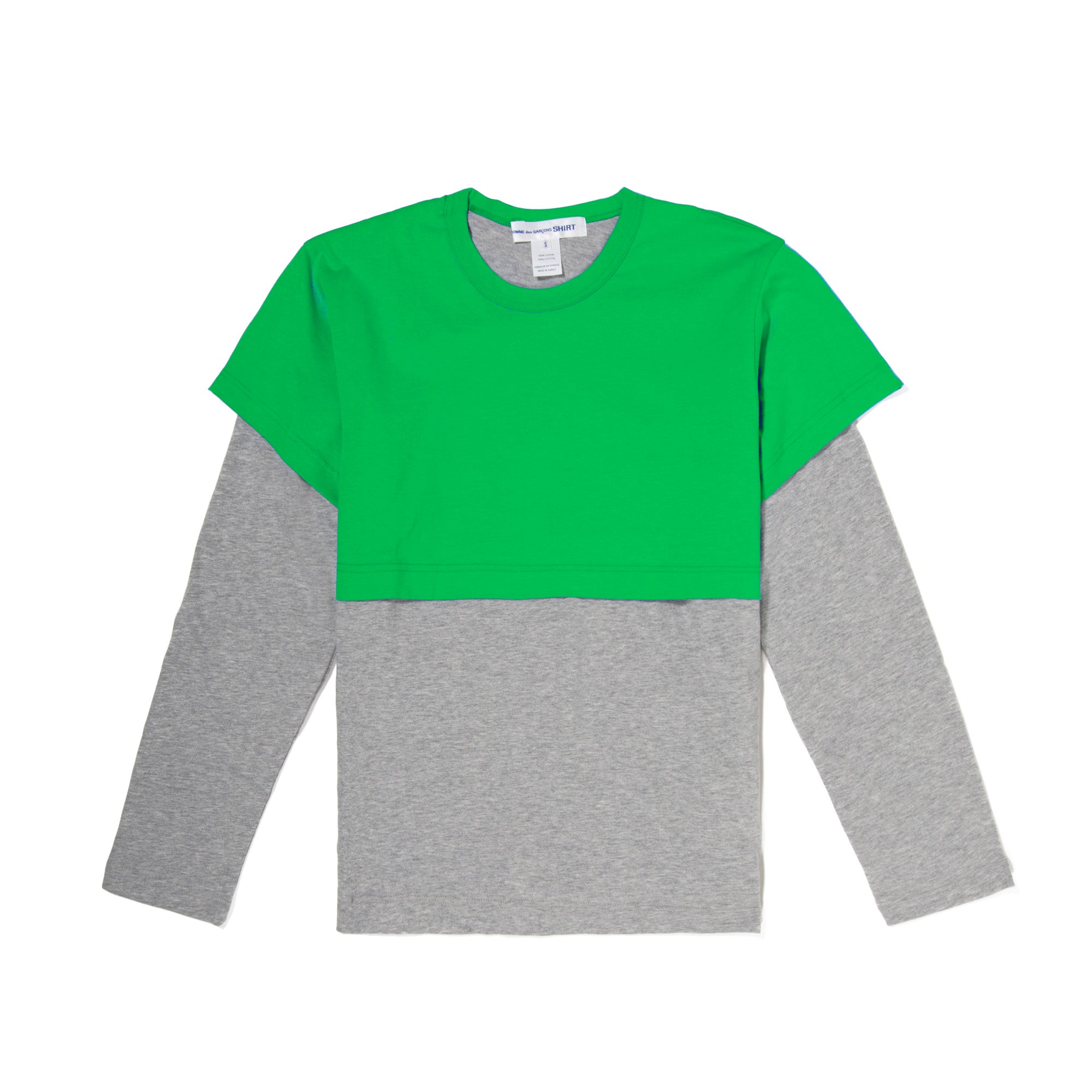 Comme des Garcons SHIRT Mens Layered Long Sleeve Tee