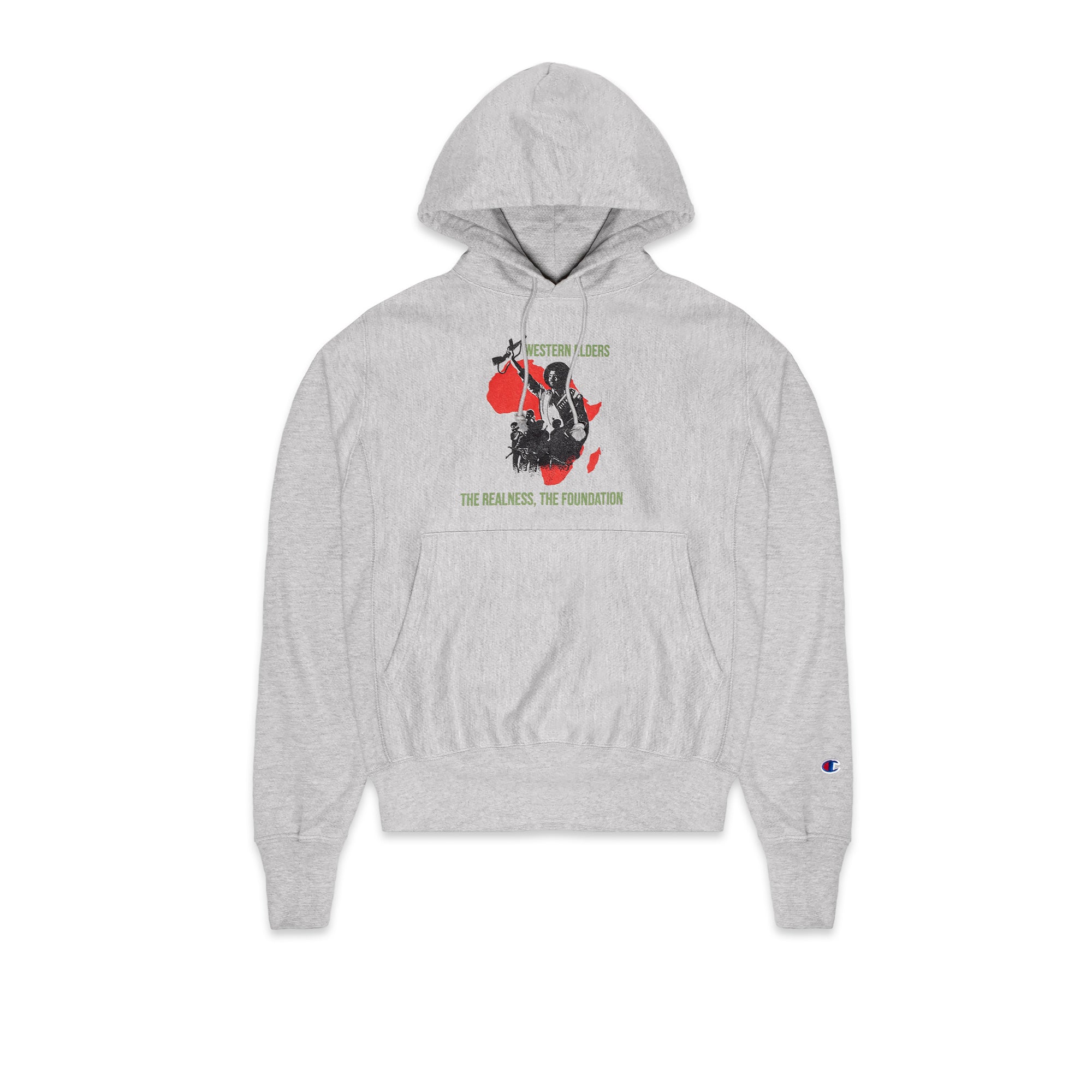 Western Elders Protest Hoodie in Grey
