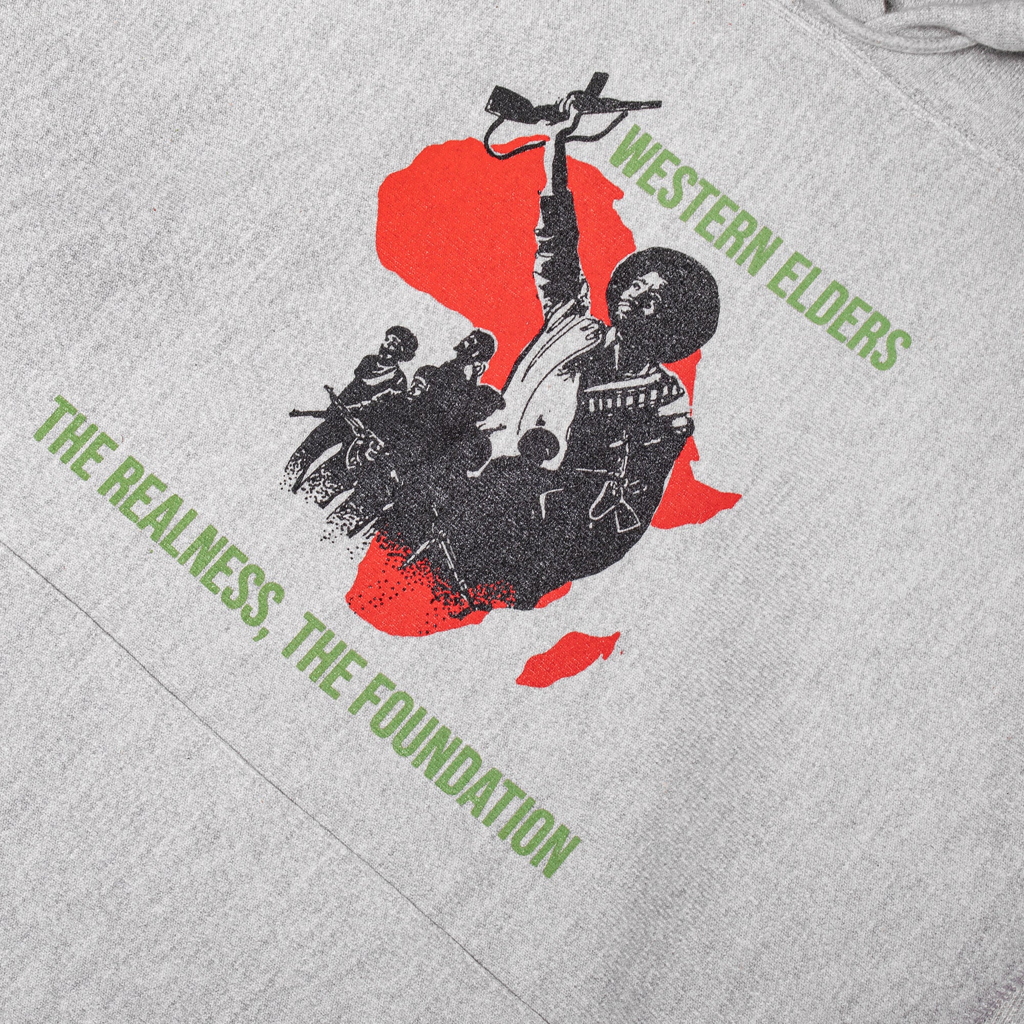 Western Elders Protest Hoodie in Grey