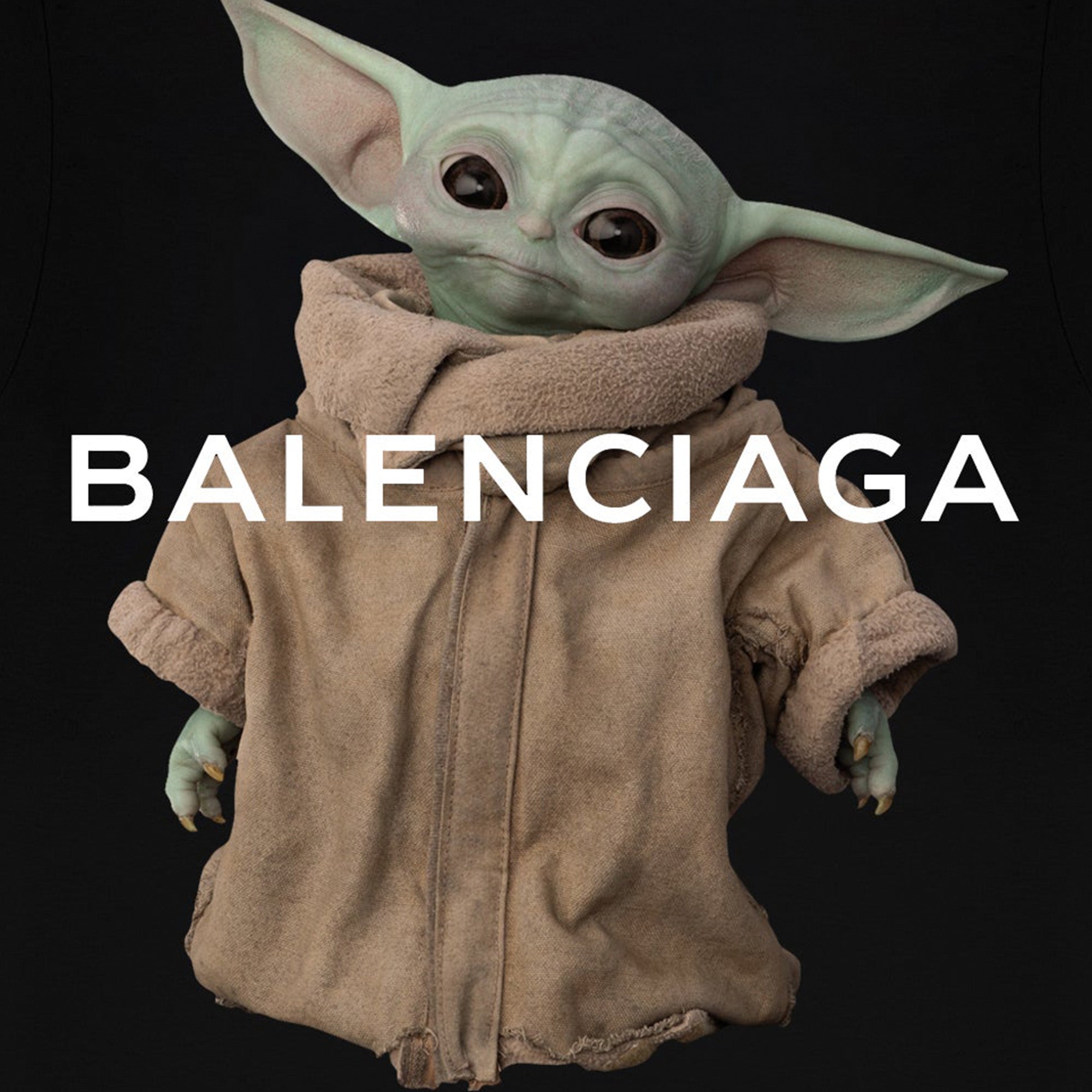 White Lightning Mens BalenciagaBaby Yoda 'Black'