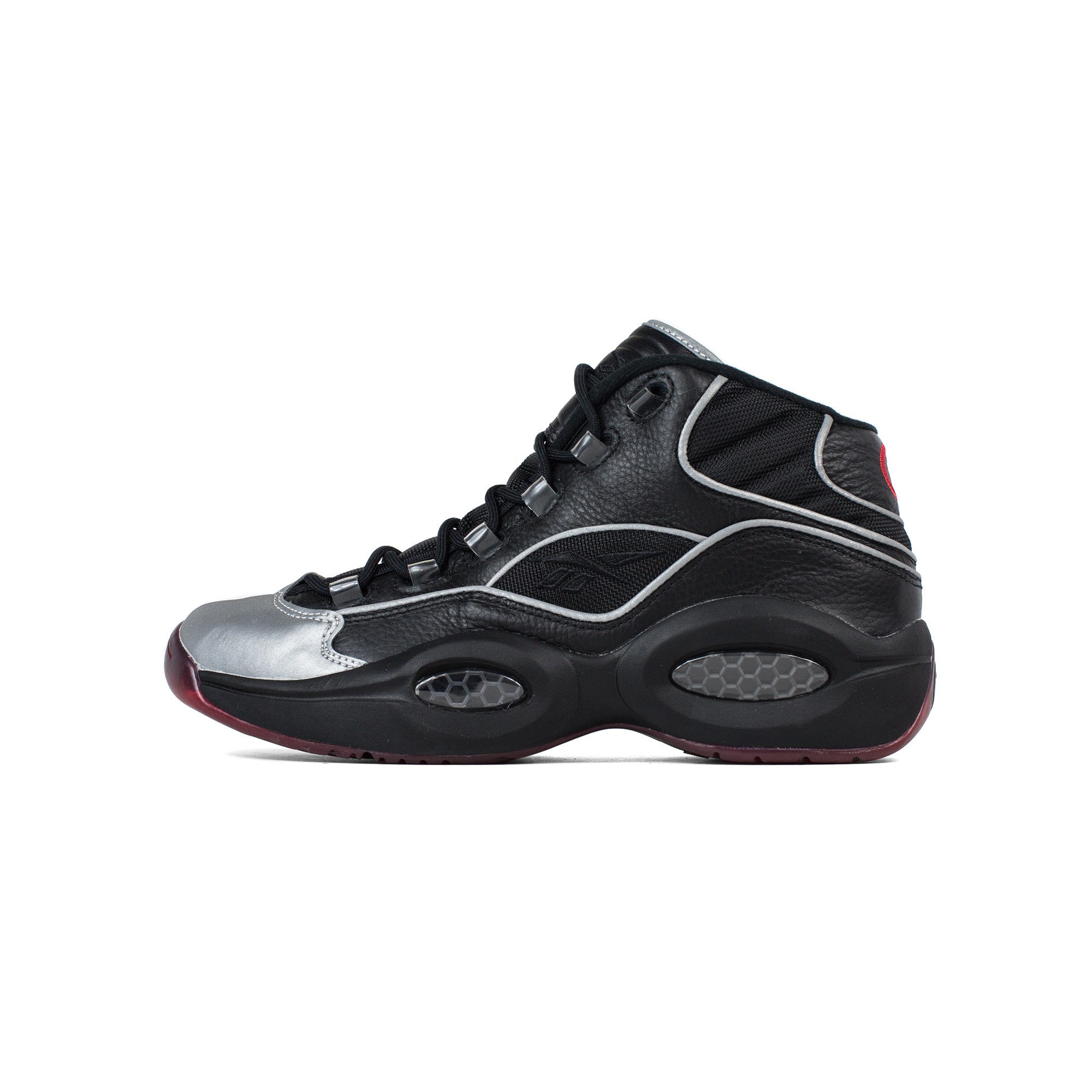 reebok, mens, question mid a5, bd4152, questions, question mid, jadakiss, 3m, reflective, silver