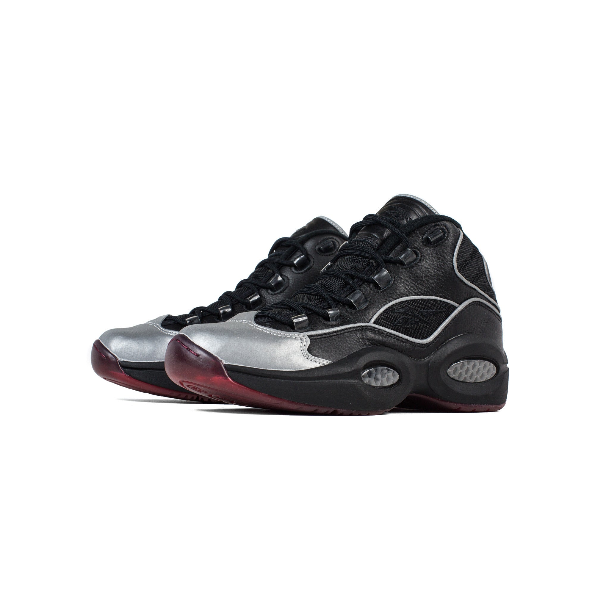 reebok, mens, question mid a5, bd4152, questions, question mid, jadakiss, 3m, reflective, silver